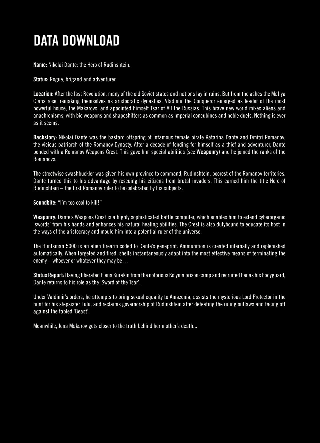 Read online Nikolai Dante comic -  Issue # TPB 9 - 5