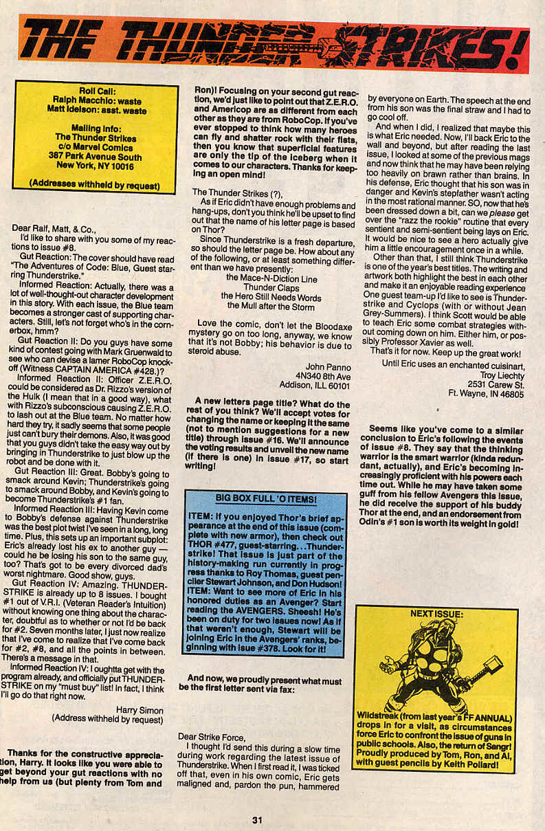 Read online Thunderstrike (1993) comic -  Issue #10 - 25
