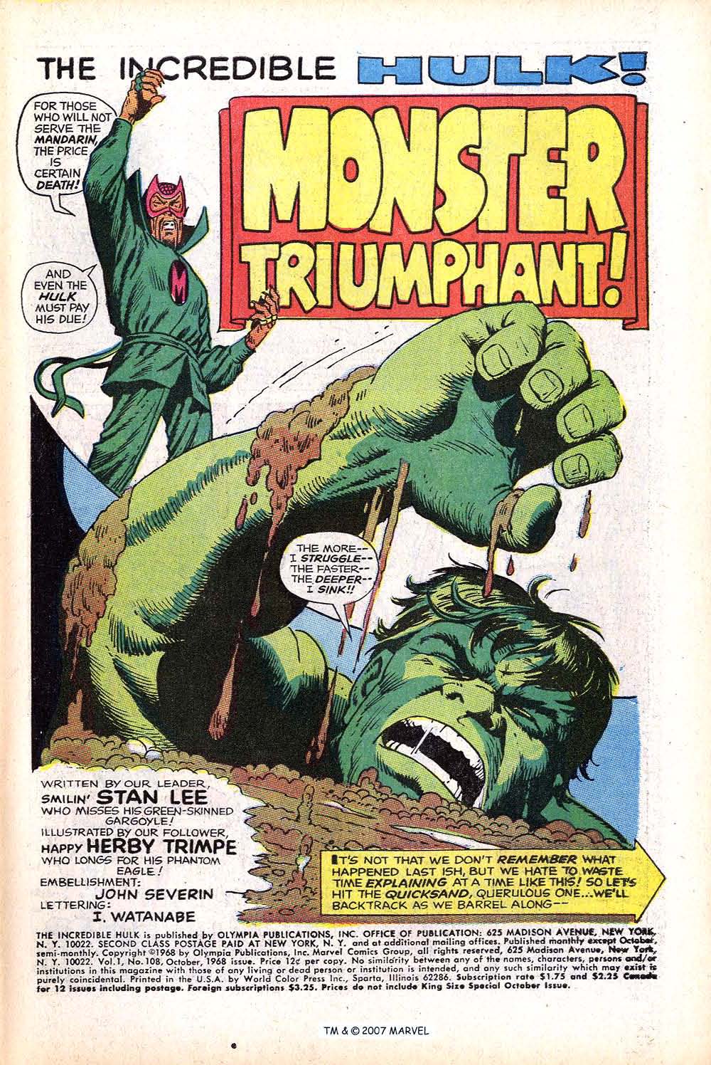 The Incredible Hulk (1968) issue 108 - Page 3