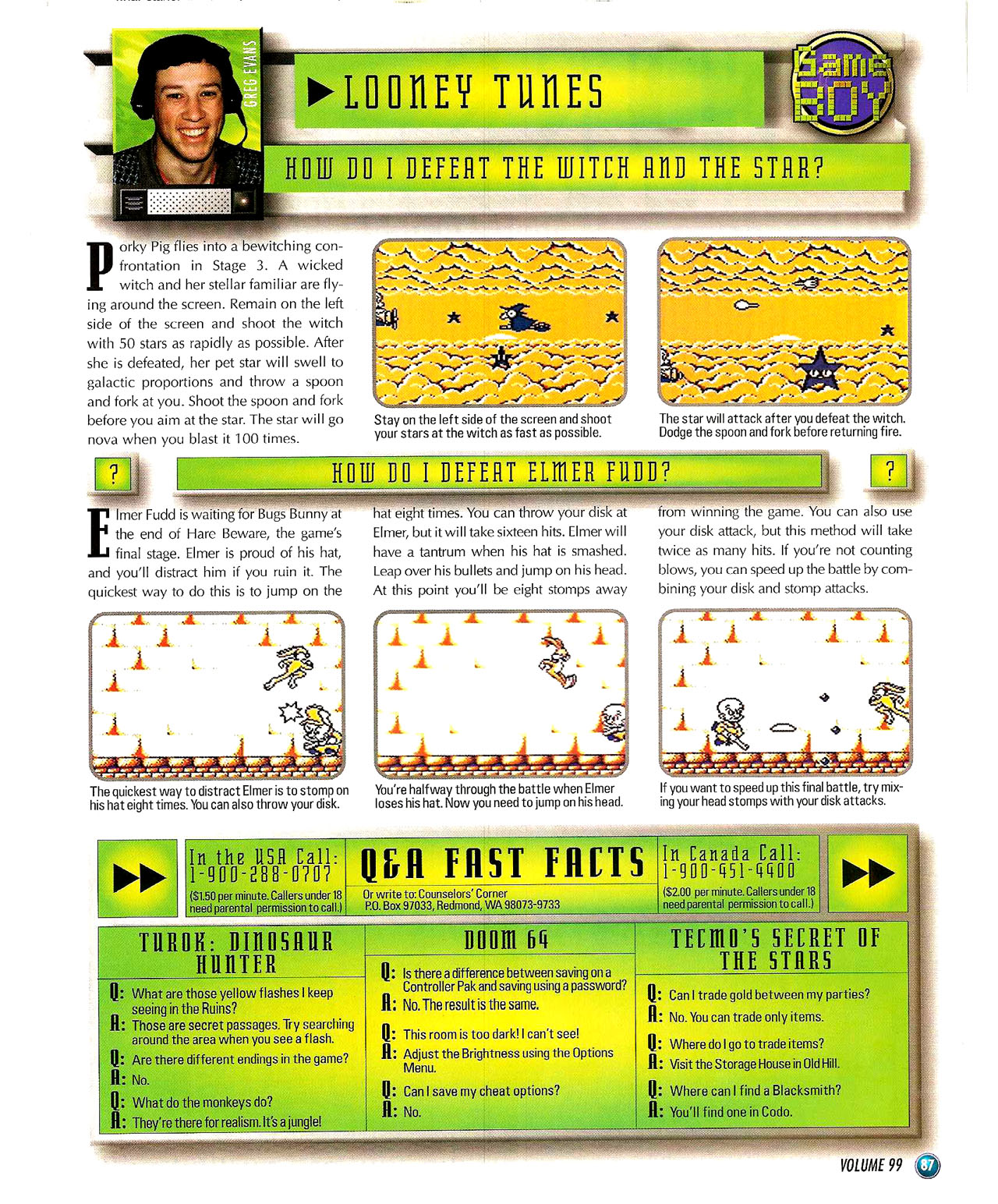 Read online Nintendo Power comic -  Issue #99 - 98