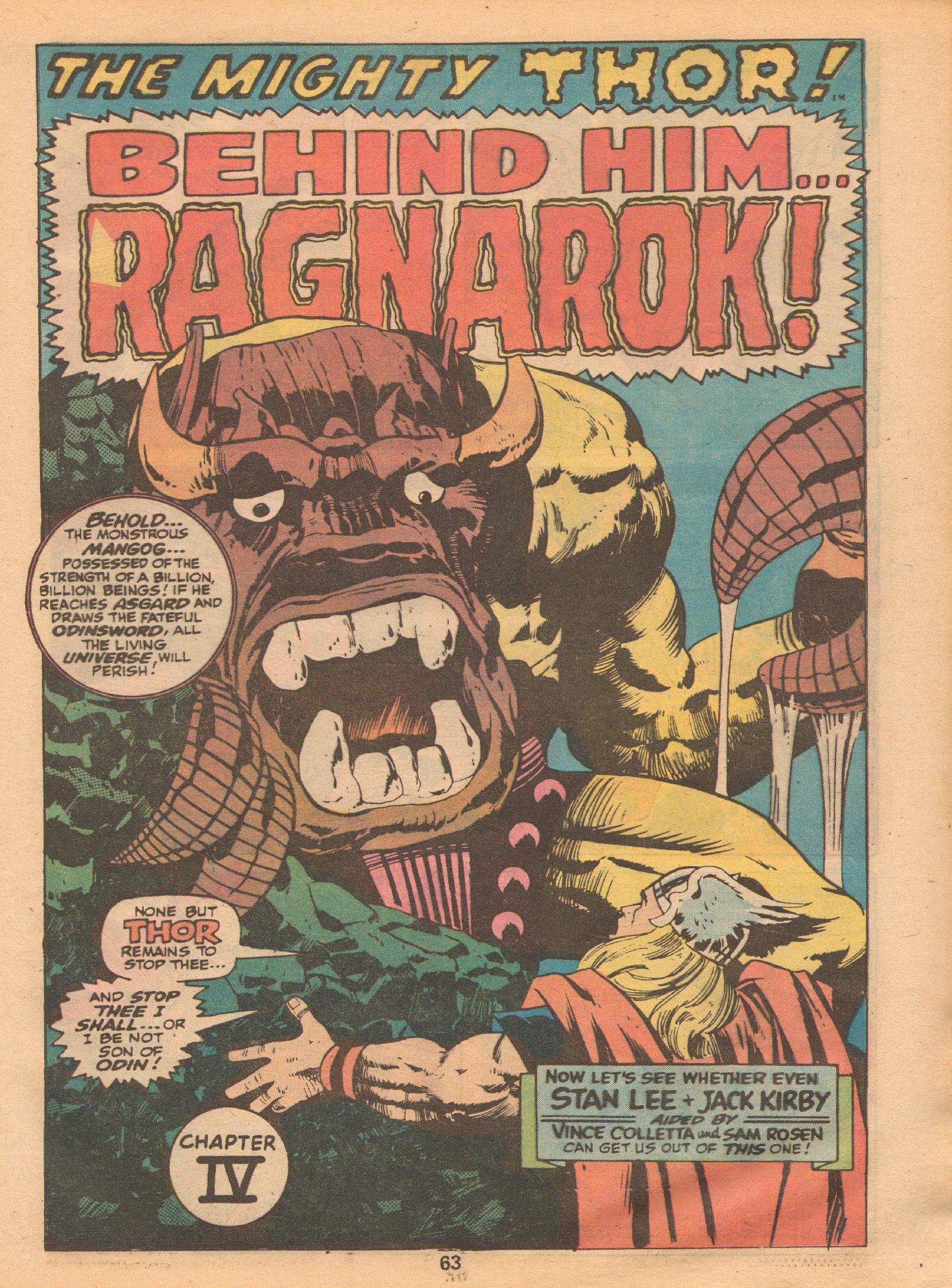 Read online Marvel Treasury Edition comic -  Issue #10 - 63