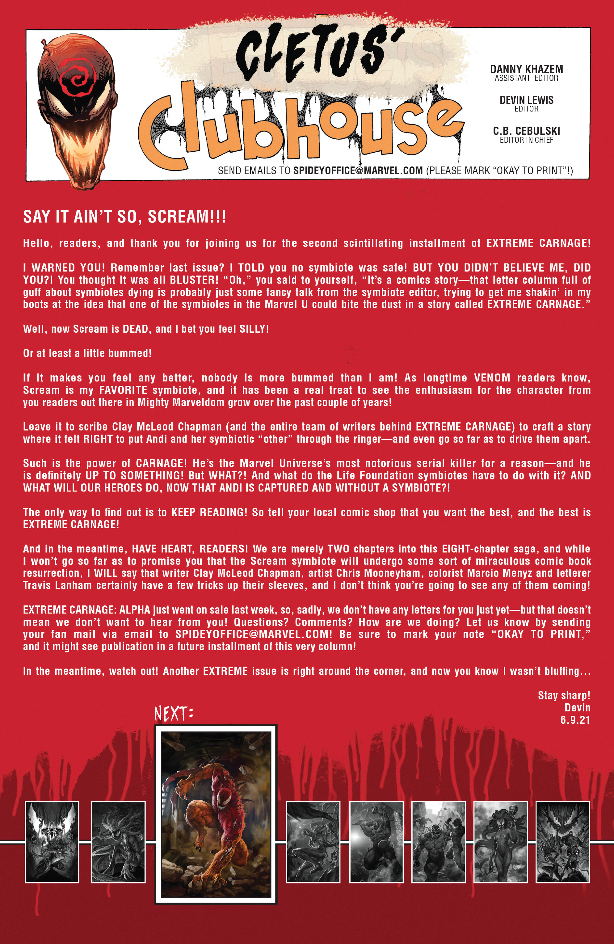 Read online Extreme Carnage comic -  Issue # Scream - 22