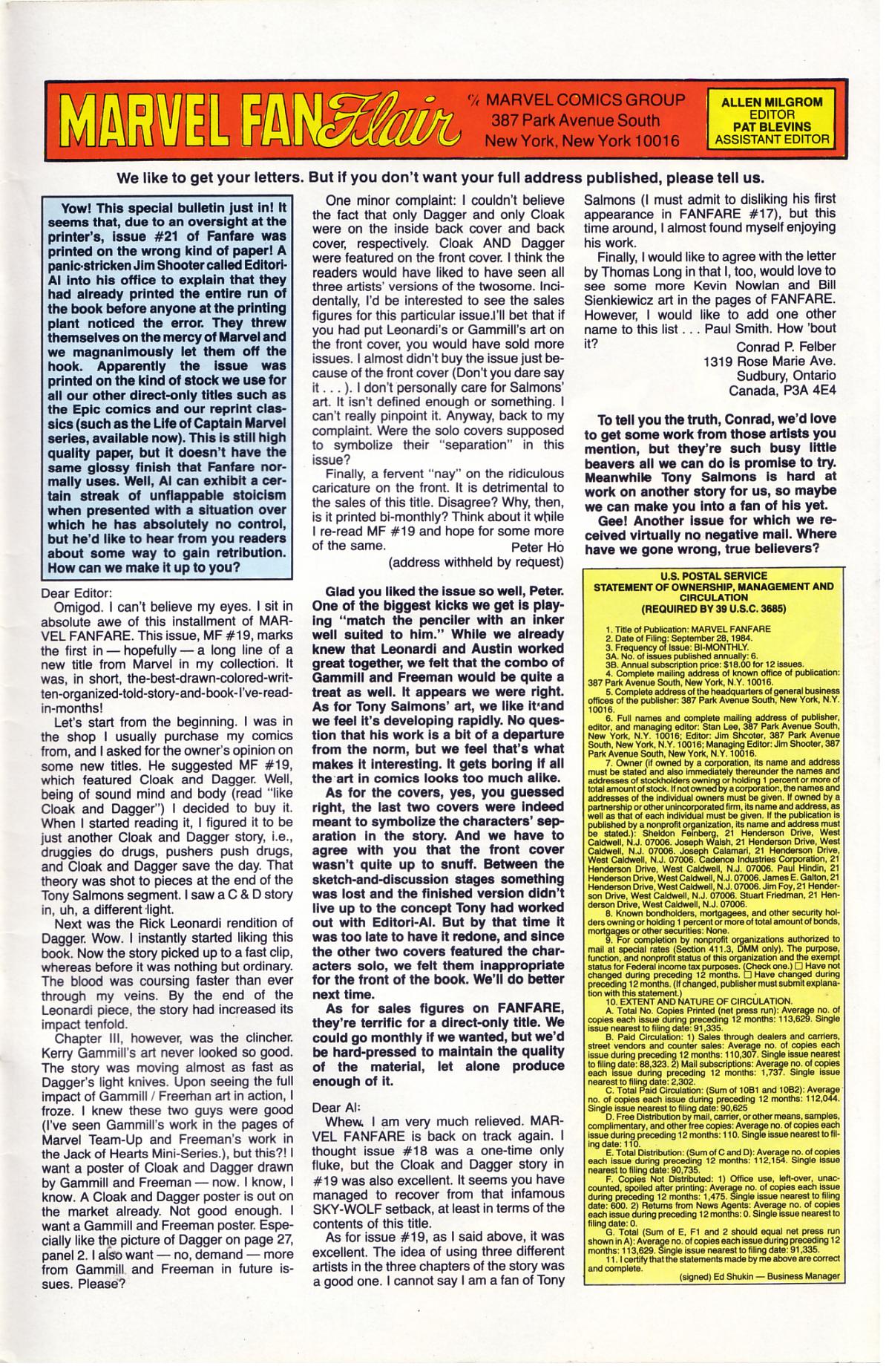 Read online Marvel Fanfare (1982) comic -  Issue #22 - 35