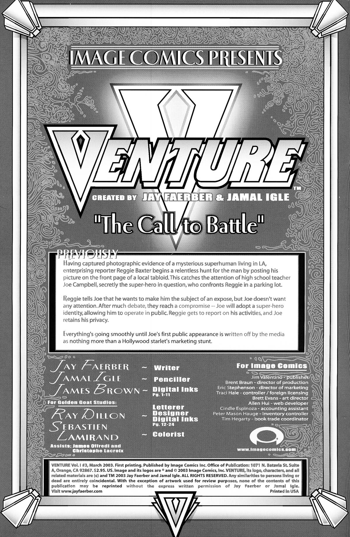 Read online Venture comic -  Issue #3 - 2