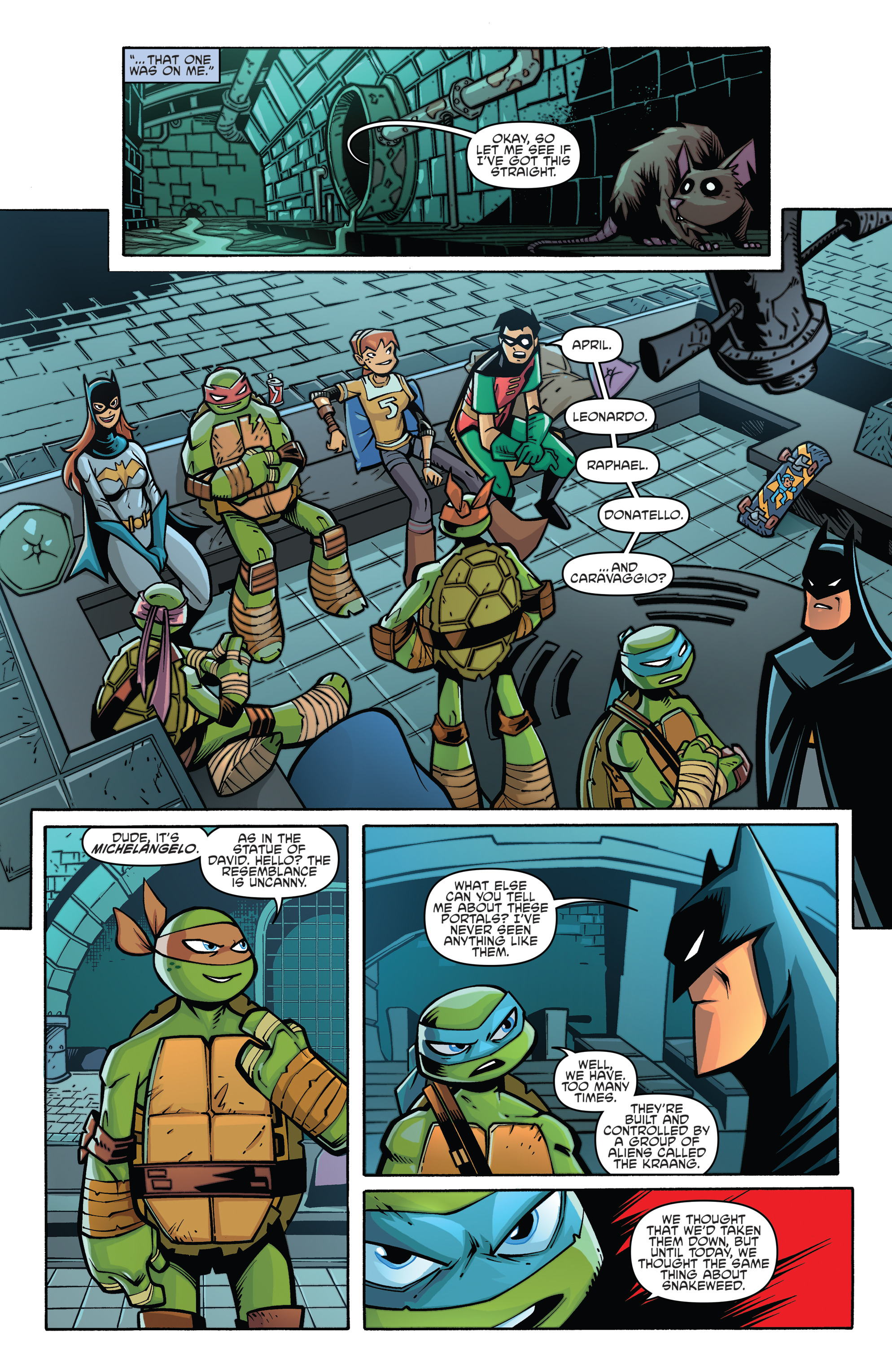 Read online Batman/Teenage Mutant Ninja Turtles Adventure comic -  Issue #3 - 16