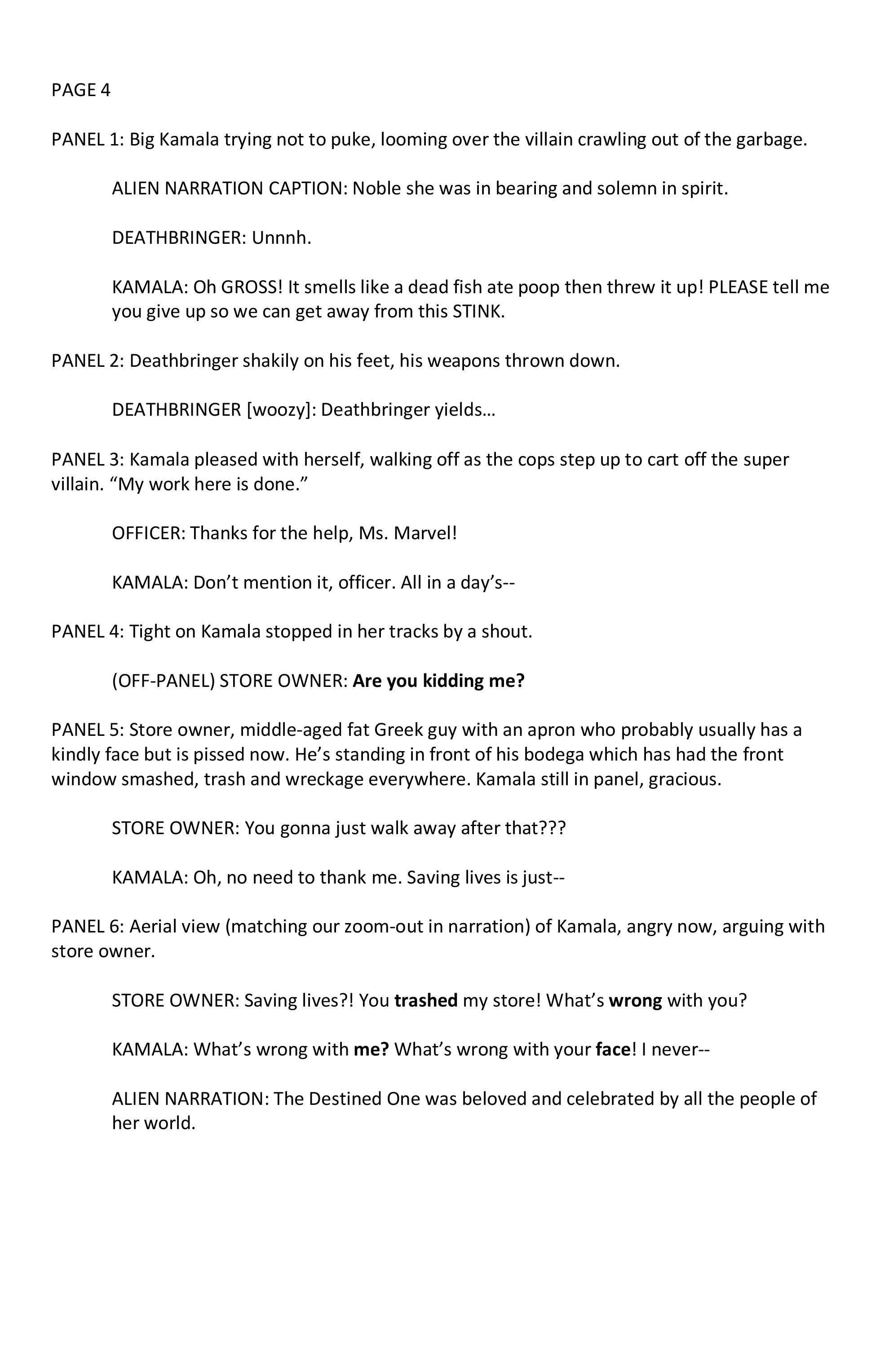 Read online Magnificent Ms. Marvel comic -  Issue # _Director 's Cut - 33