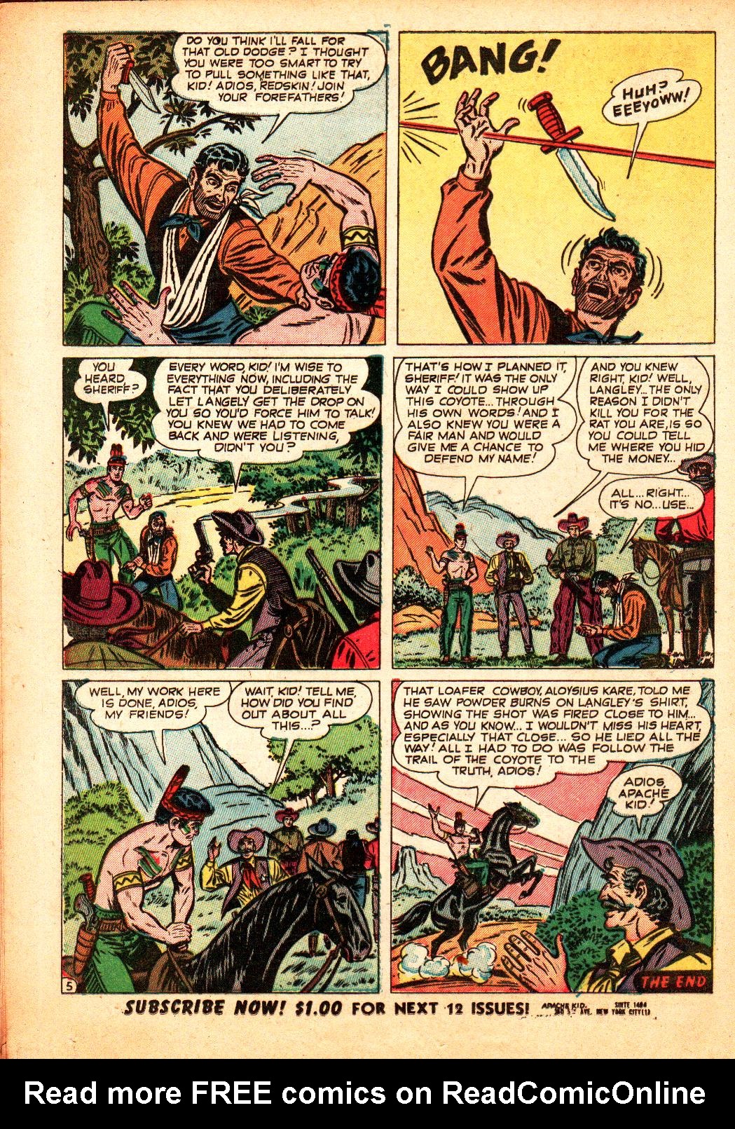 Read online Apache Kid comic -  Issue #6 - 16