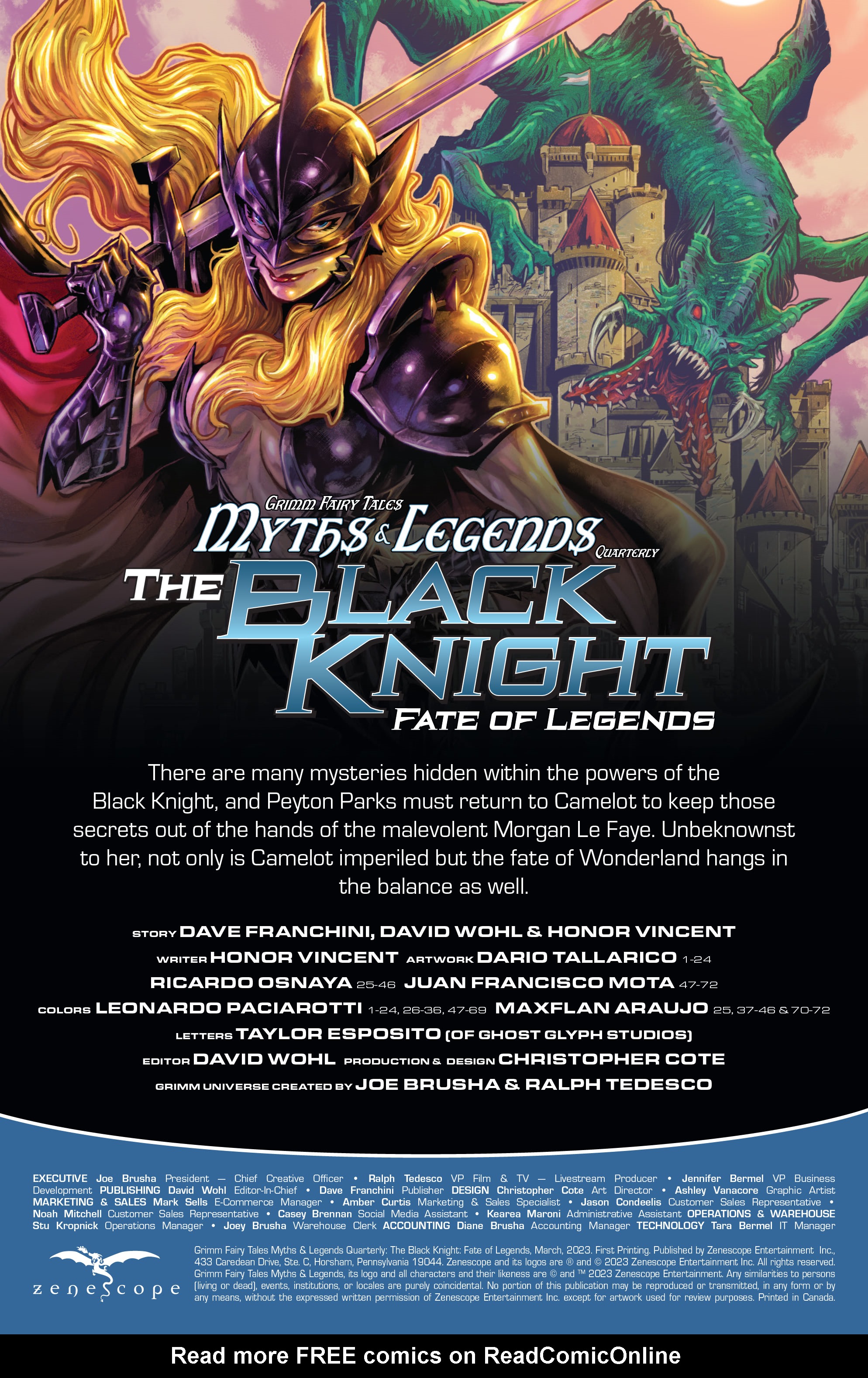Read online Myths & Legends Quarterly: Black Knight – Fate of Legends comic -  Issue # Full - 2