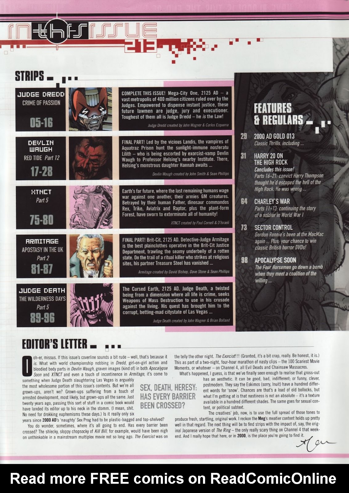 Judge Dredd Megazine (Vol. 5) issue 213 - Page 2