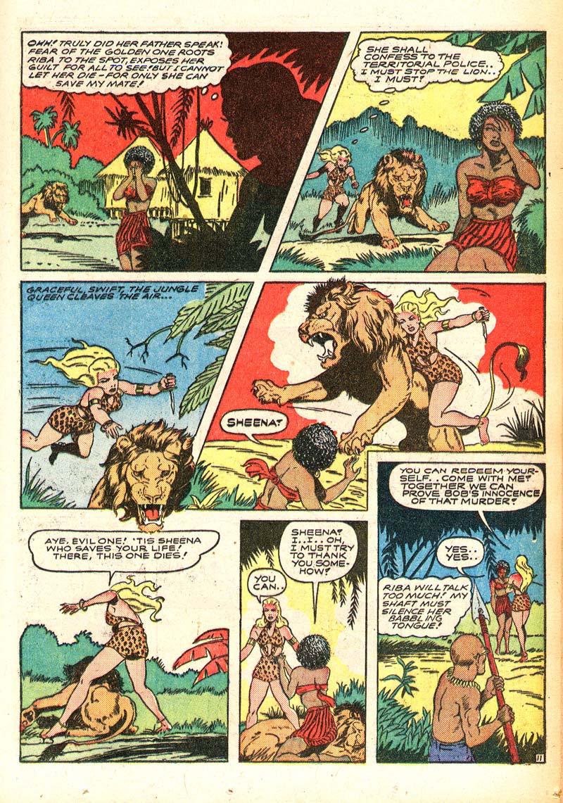 Read online Sheena, Queen of the Jungle (1942) comic -  Issue #4 - 23