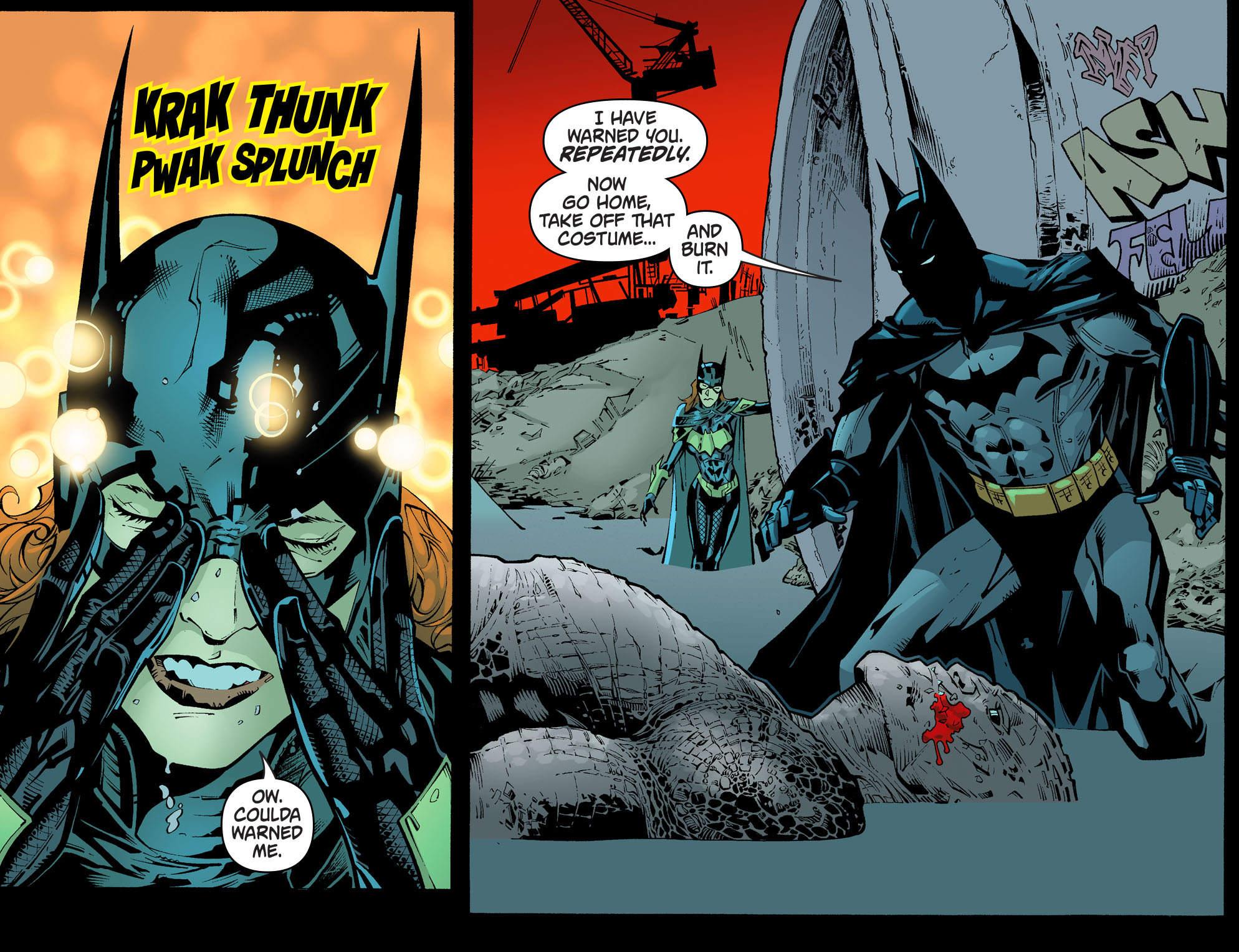 Read online Batman: Arkham Knight: Batgirl & Harley Quinn comic -  Issue #1 - 6
