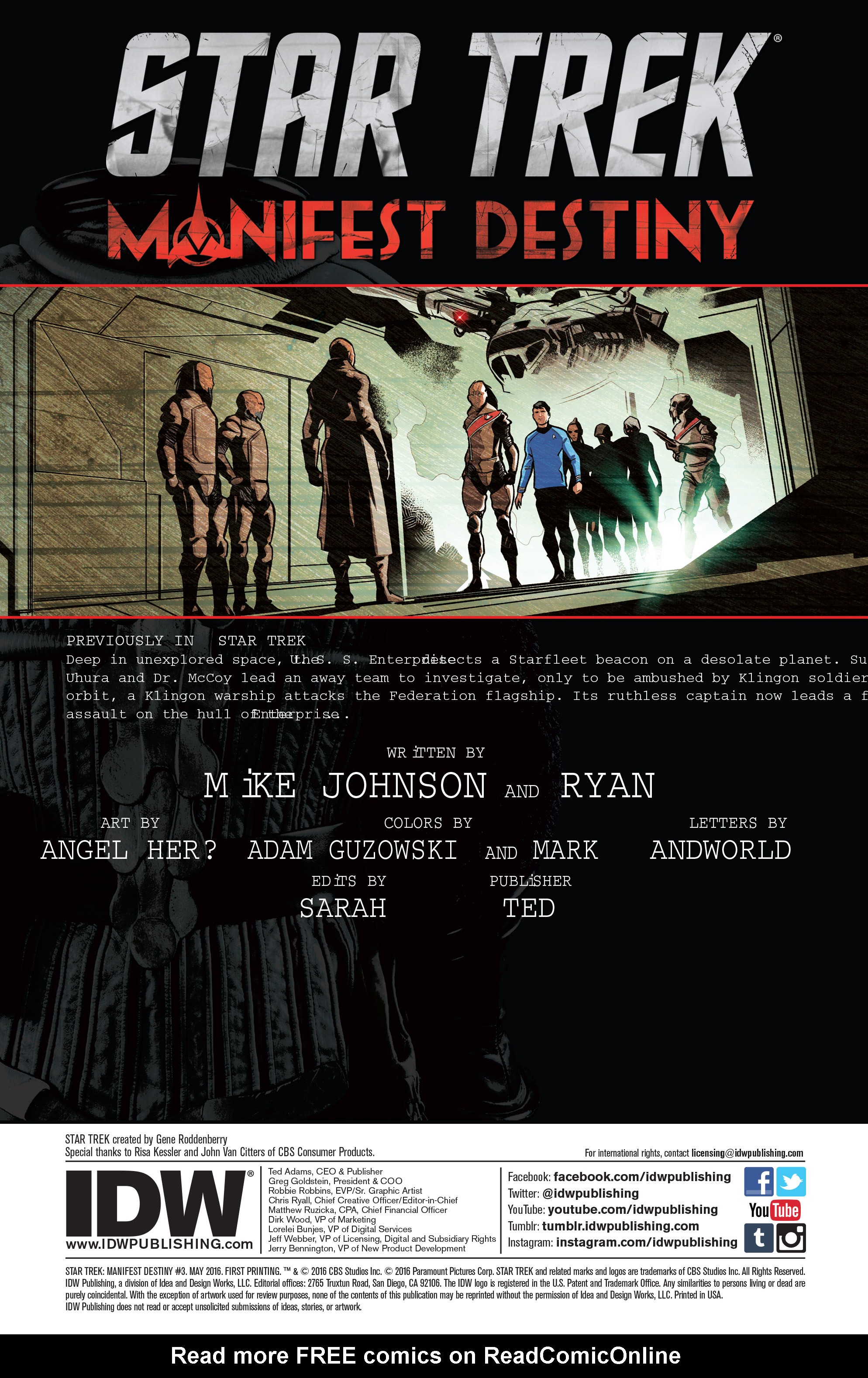 Read online Star Trek: Manifest Destiny comic -  Issue #3 - 2