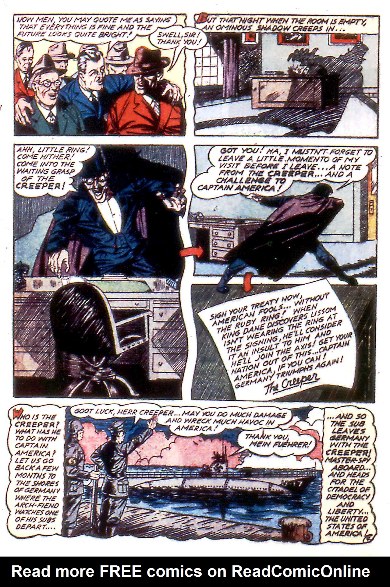 Read online Captain America Comics comic -  Issue #21 - 6