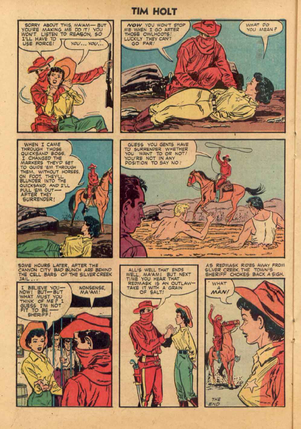 Read online Tim Holt comic -  Issue #32 - 16