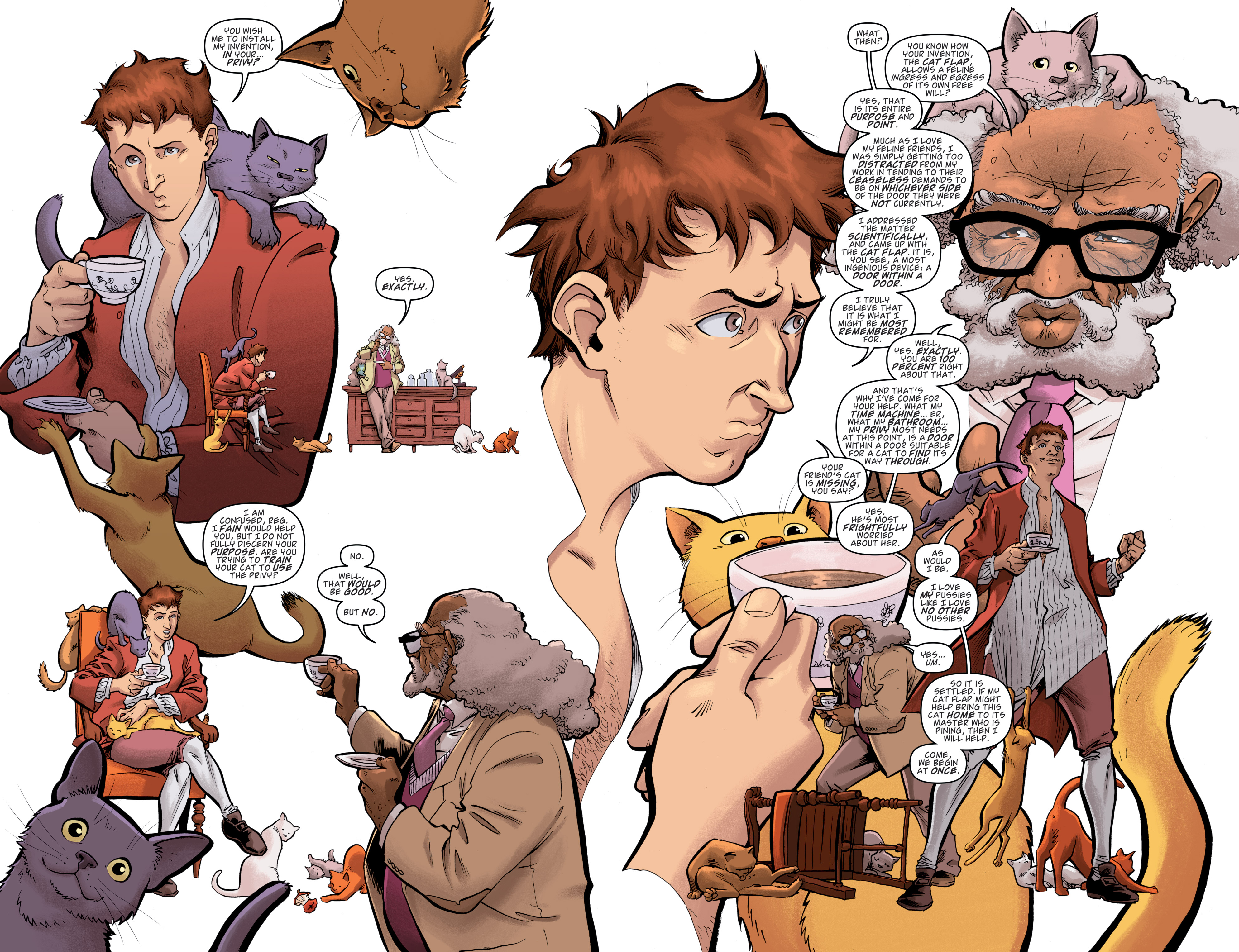 Read online Dirk Gently's Holistic Detective Agency: The Salmon of Doubt comic -  Issue # TPB 1 - 74