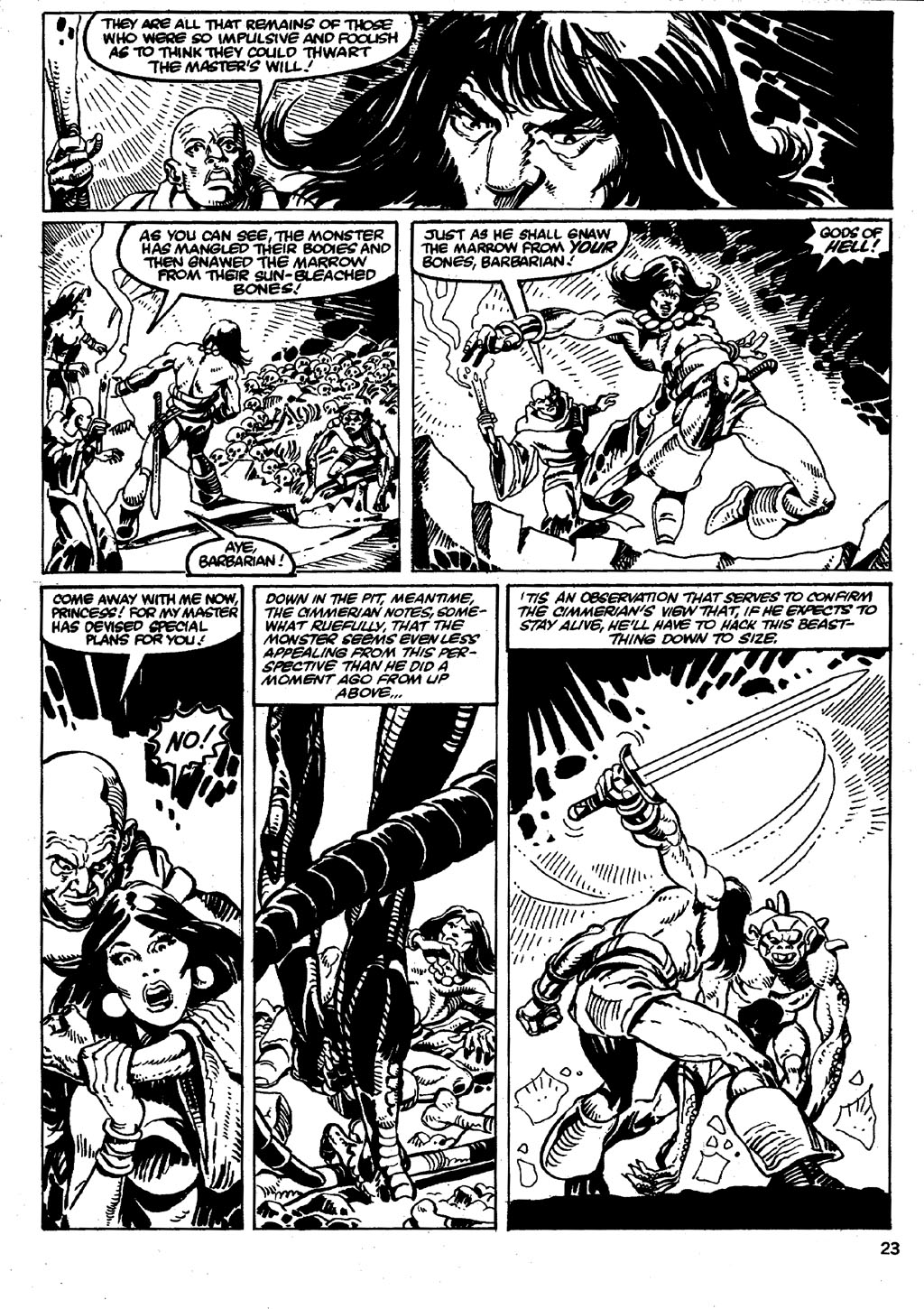 Read online The Savage Sword Of Conan comic -  Issue #86 - 23