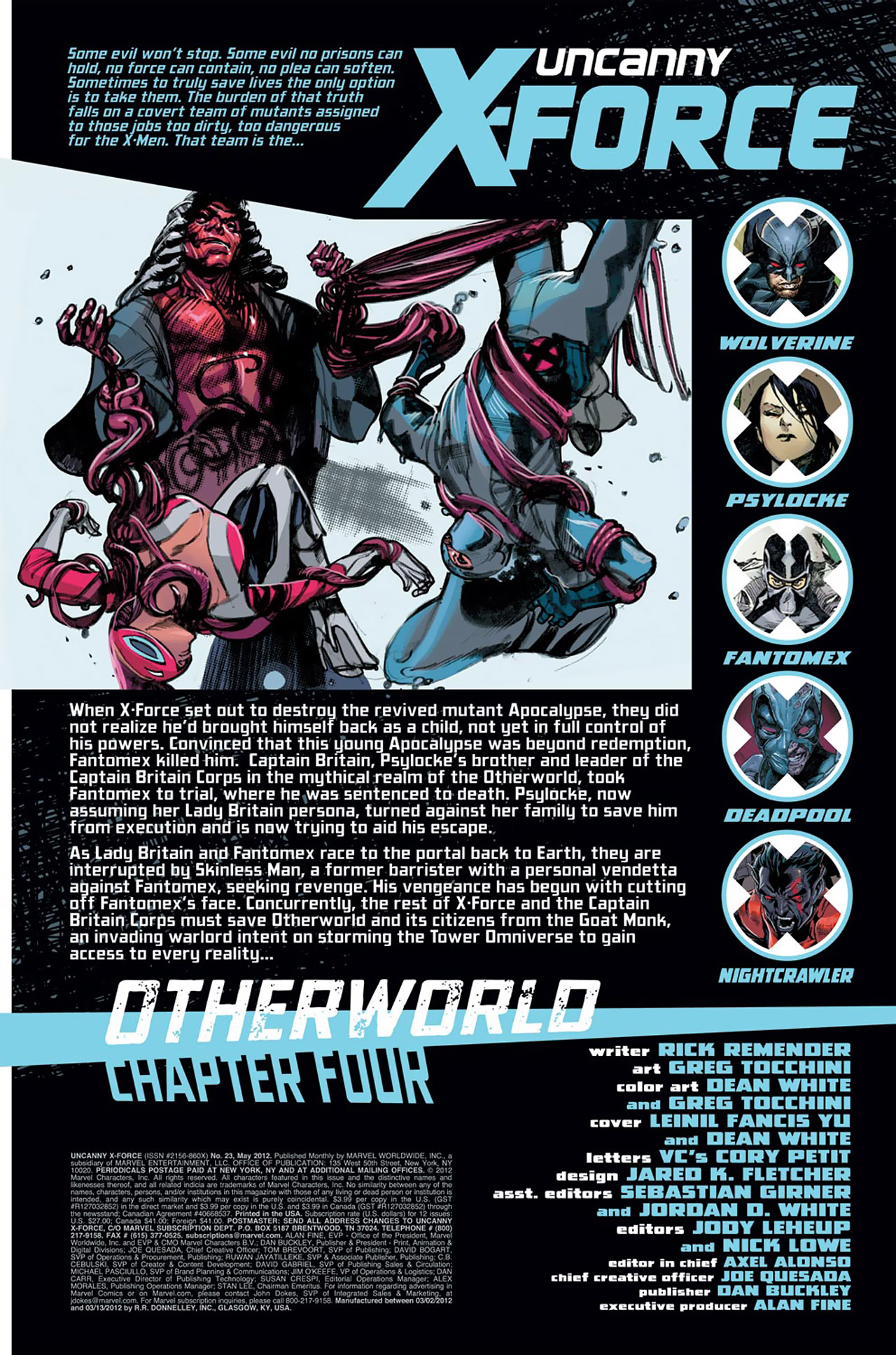 Read online Uncanny X-Force (2010) comic -  Issue #23 - 2
