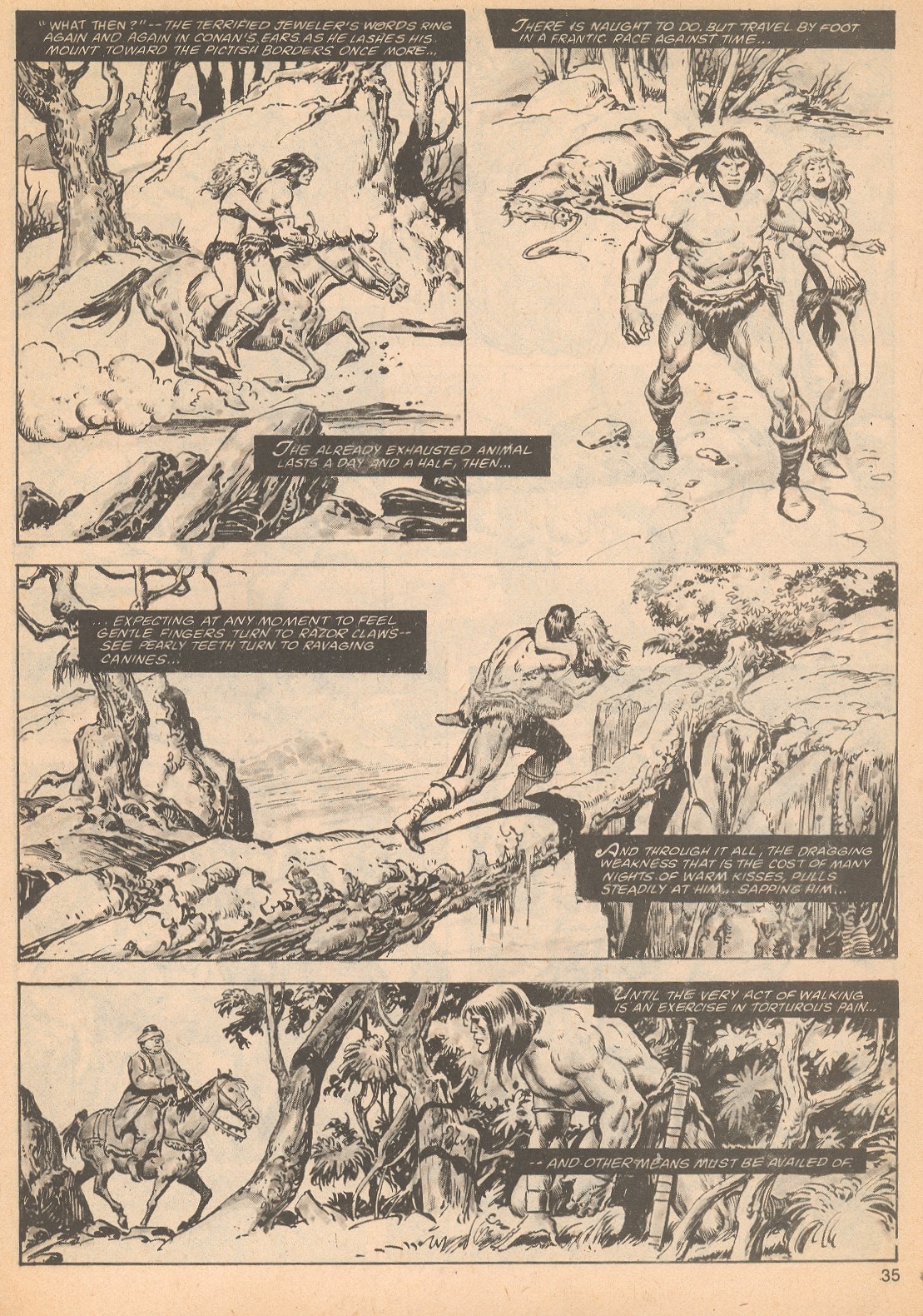 Read online The Savage Sword Of Conan comic -  Issue #64 - 35