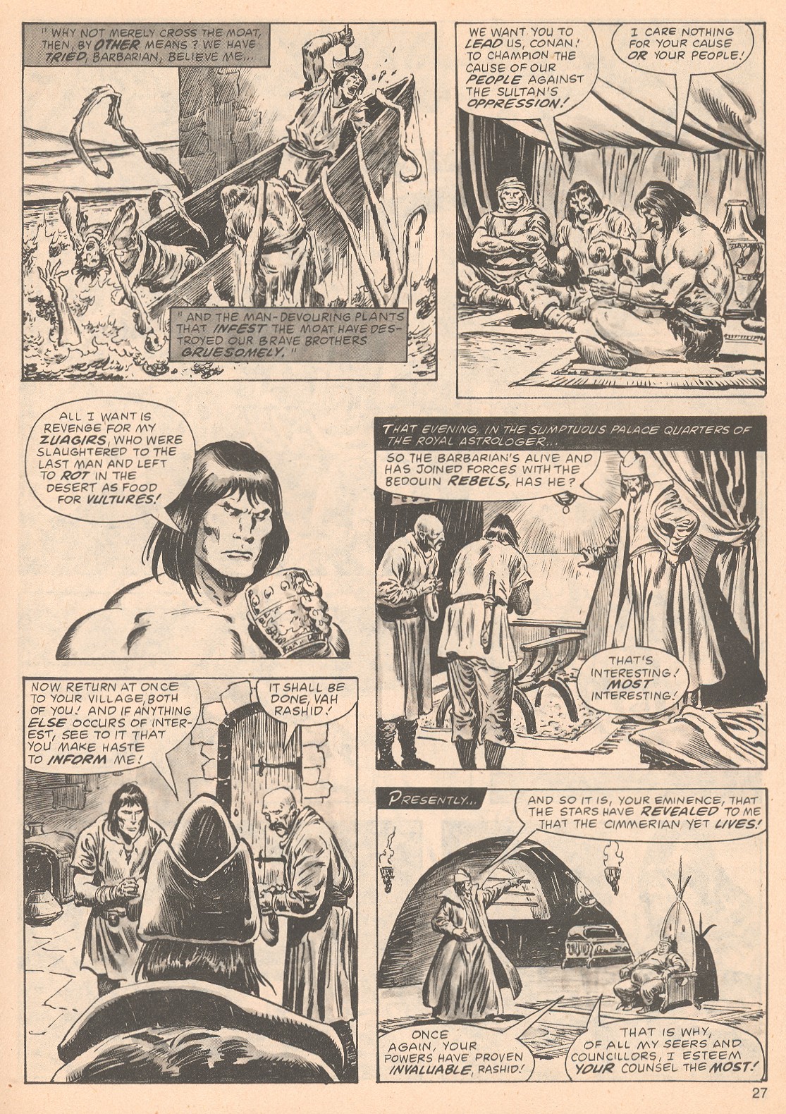 Read online The Savage Sword Of Conan comic -  Issue #63 - 27