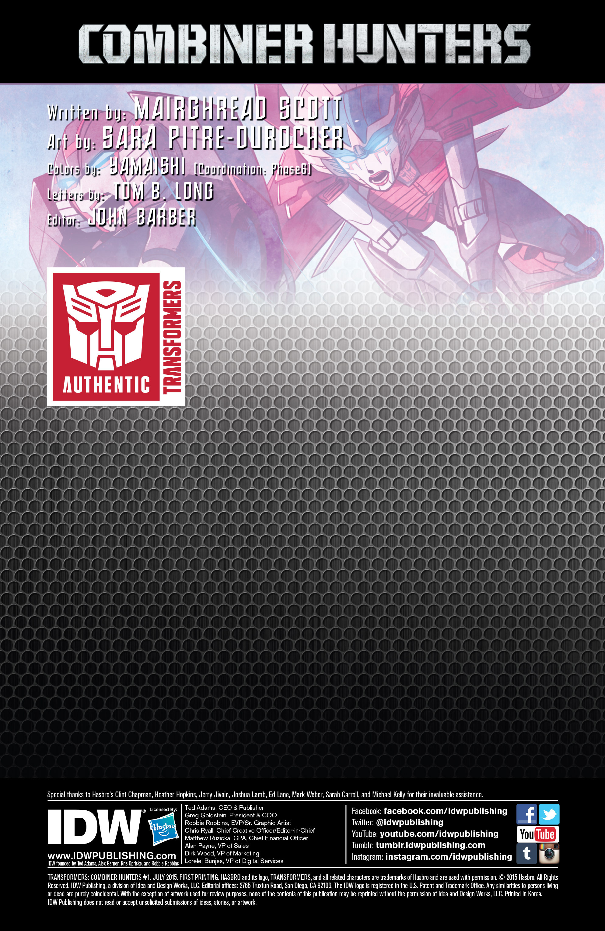 Read online Transformers: Combiner Hunters comic -  Issue # Full - 4