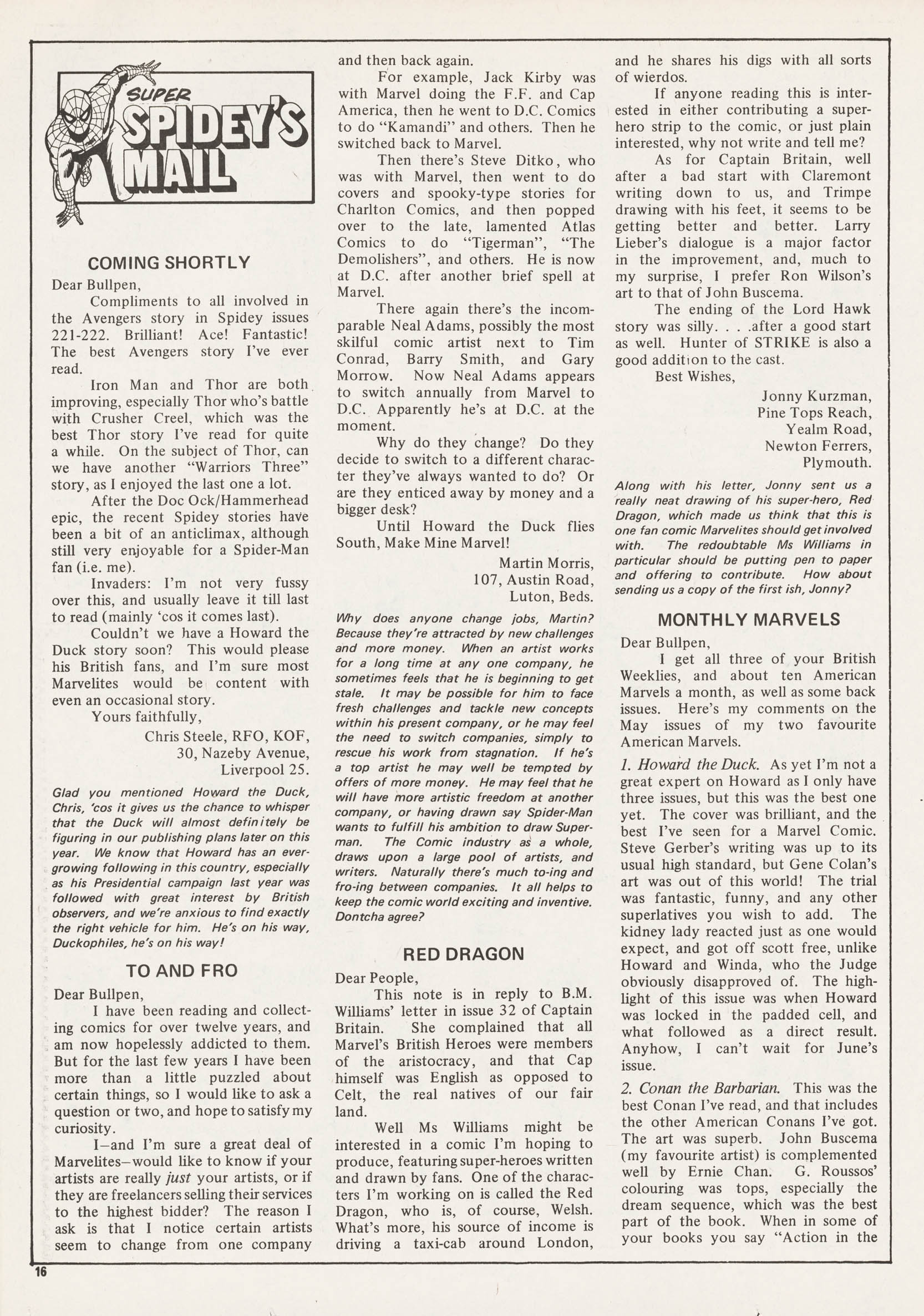 Read online Super Spider-Man and Captain Britain comic -  Issue #232 - 16