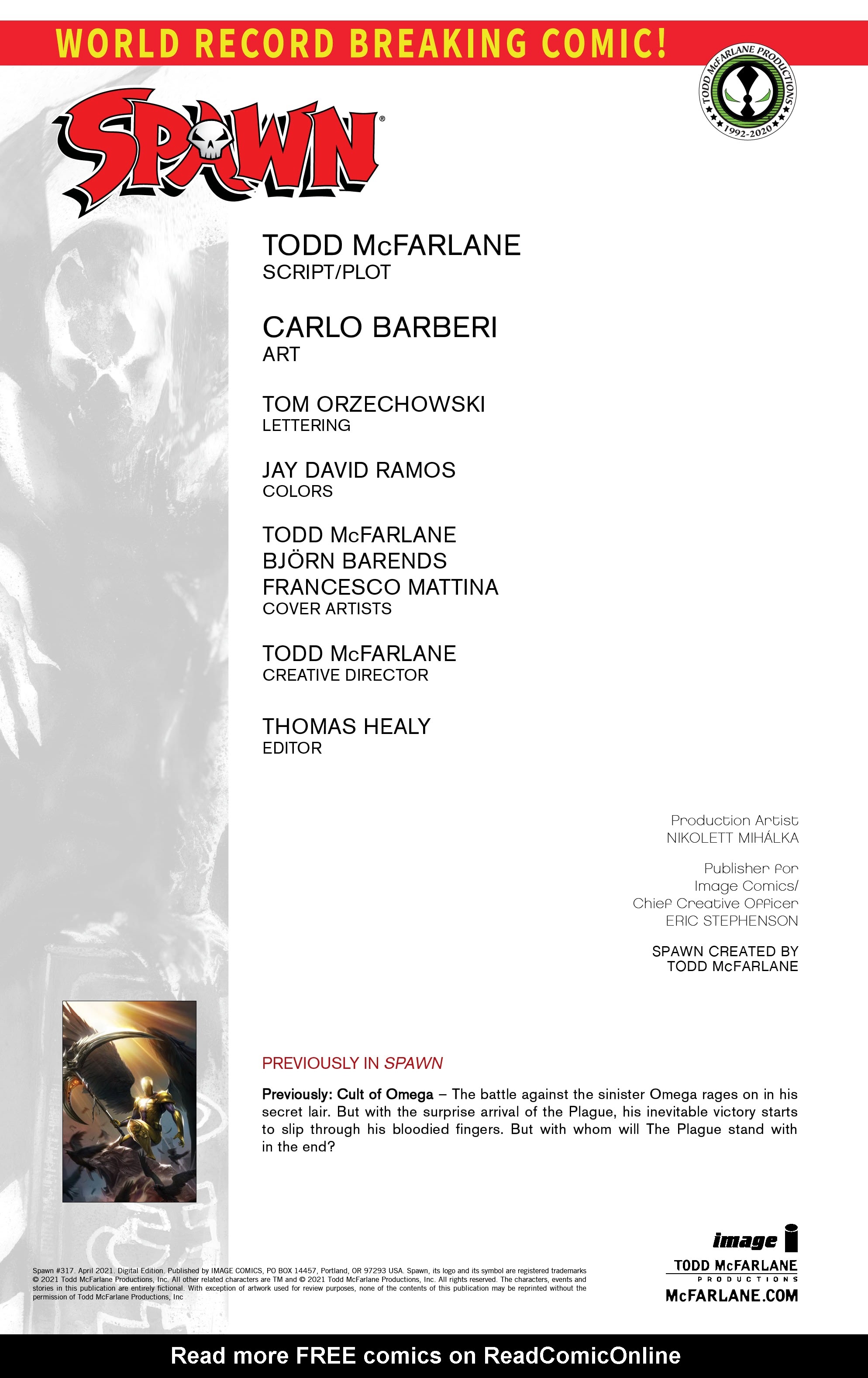 Read online Spawn comic -  Issue #317 - 2