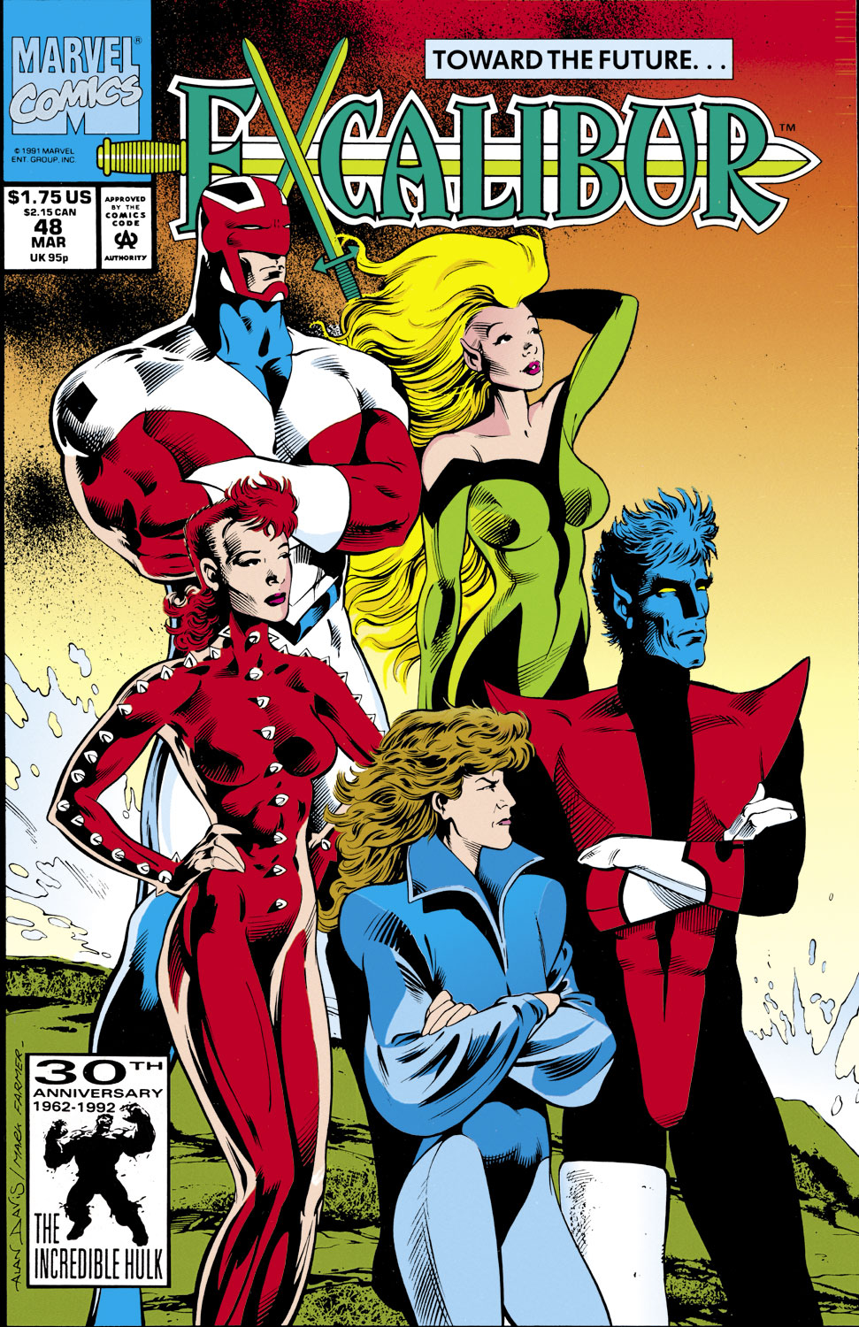 Read online Excalibur (1988) comic -  Issue #48 - 1