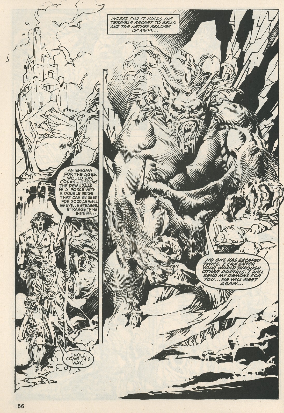 Read online The Savage Sword Of Conan comic -  Issue #114 - 56