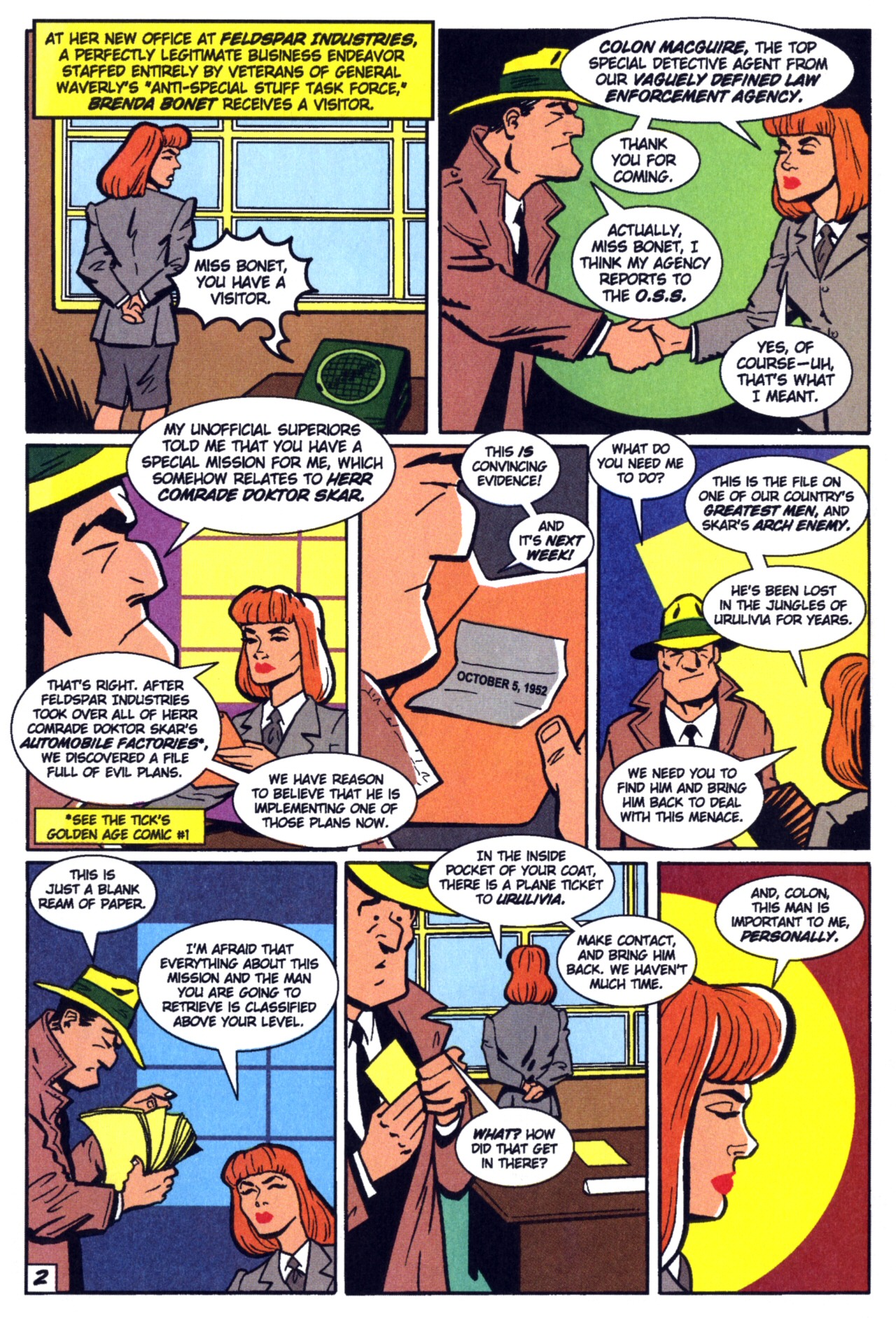 Read online The Tick's Golden Age Comic comic -  Issue #3 - 5