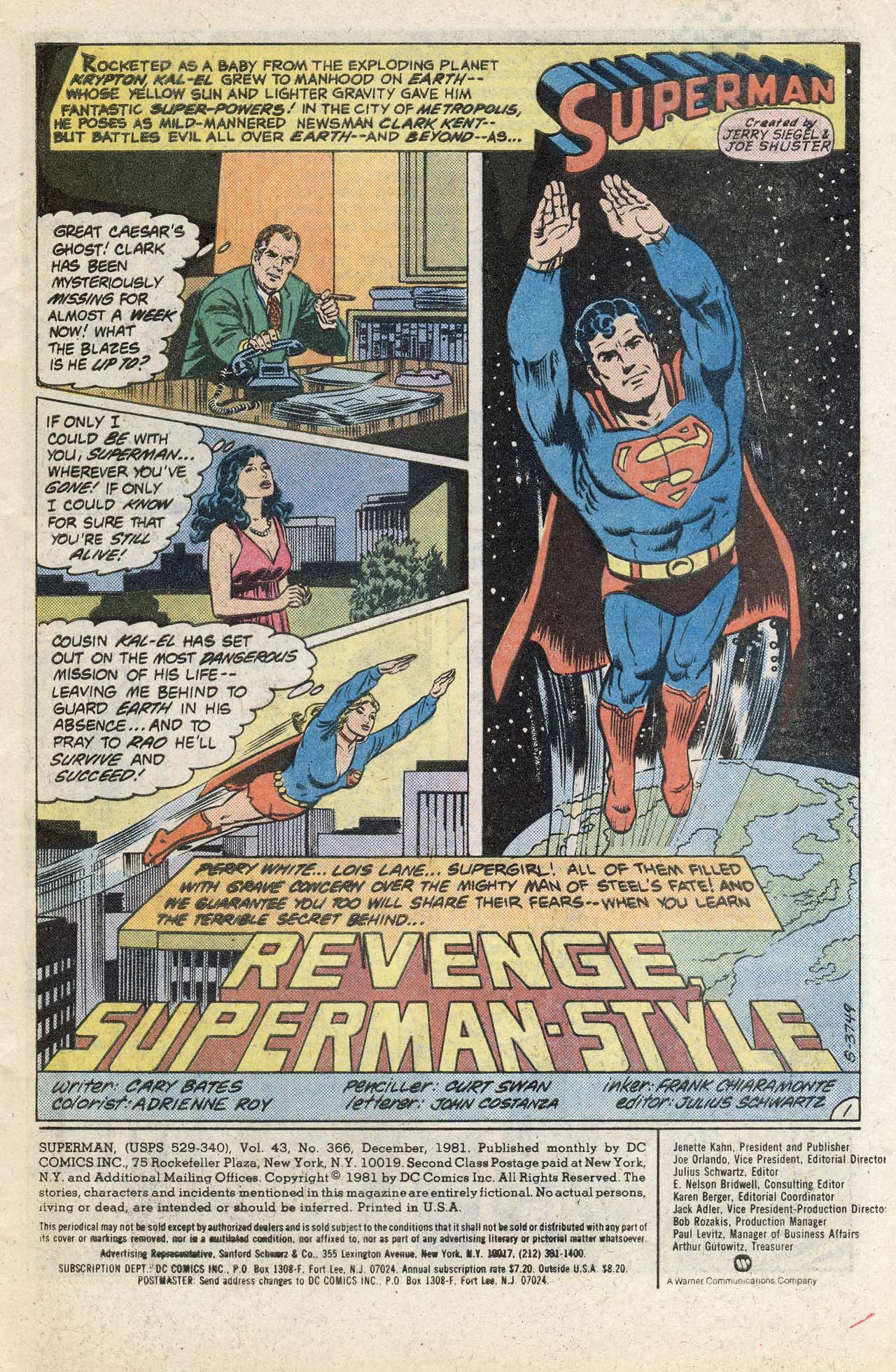Read online Superman (1939) comic -  Issue #366 - 3