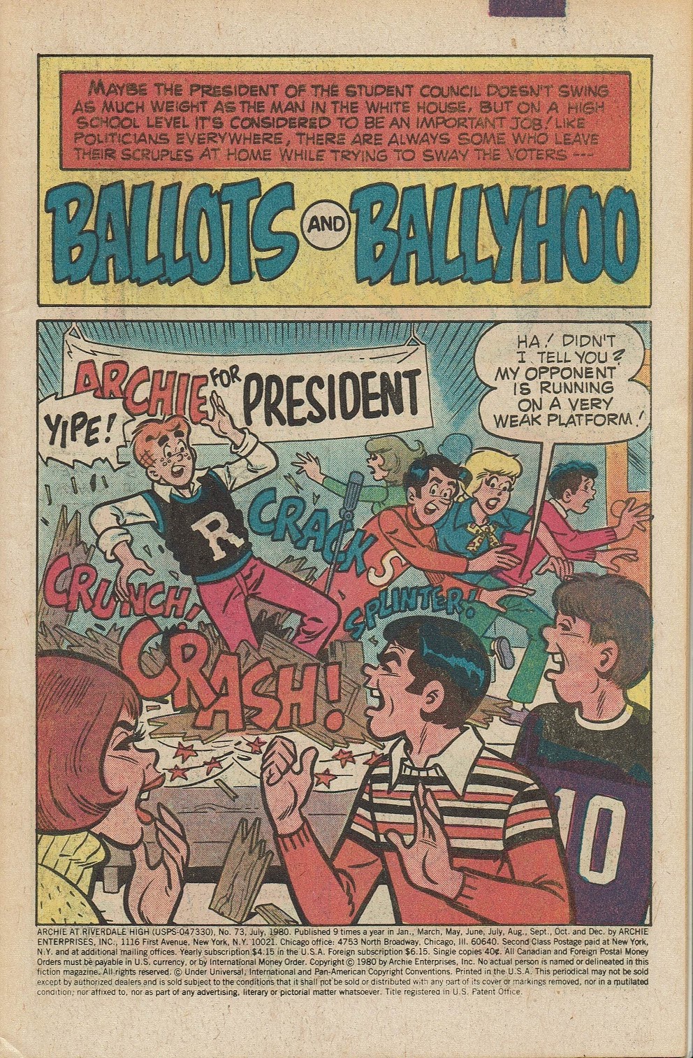 Read online Archie at Riverdale High (1972) comic -  Issue #73 - 3