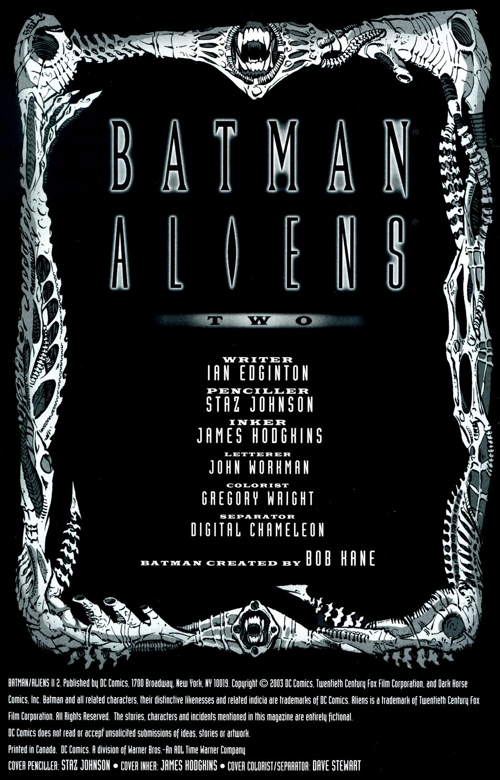 Read online Batman/Aliens II comic -  Issue #2 - 2