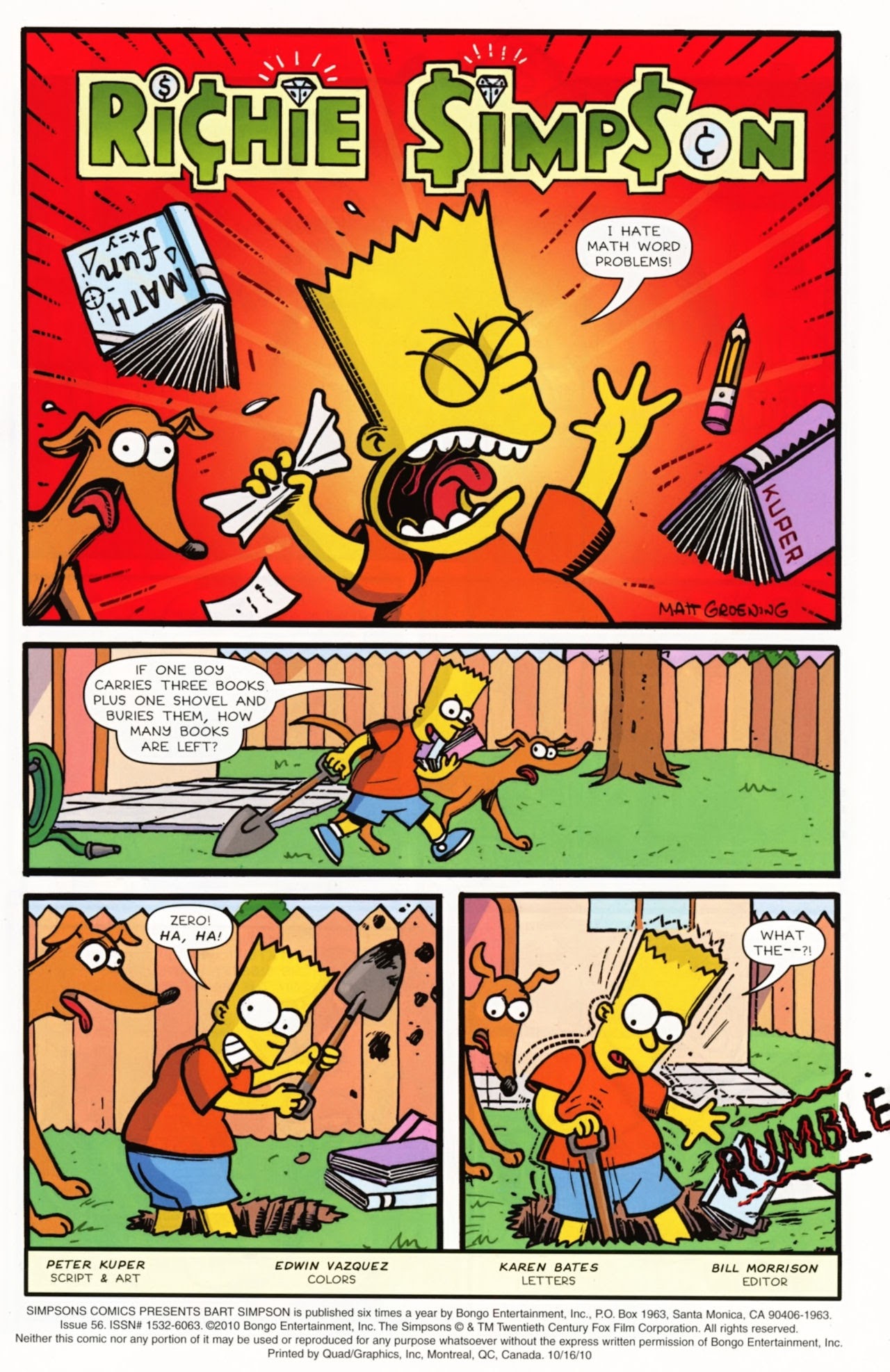 Read online Bart Simpson comic -  Issue #56 - 2