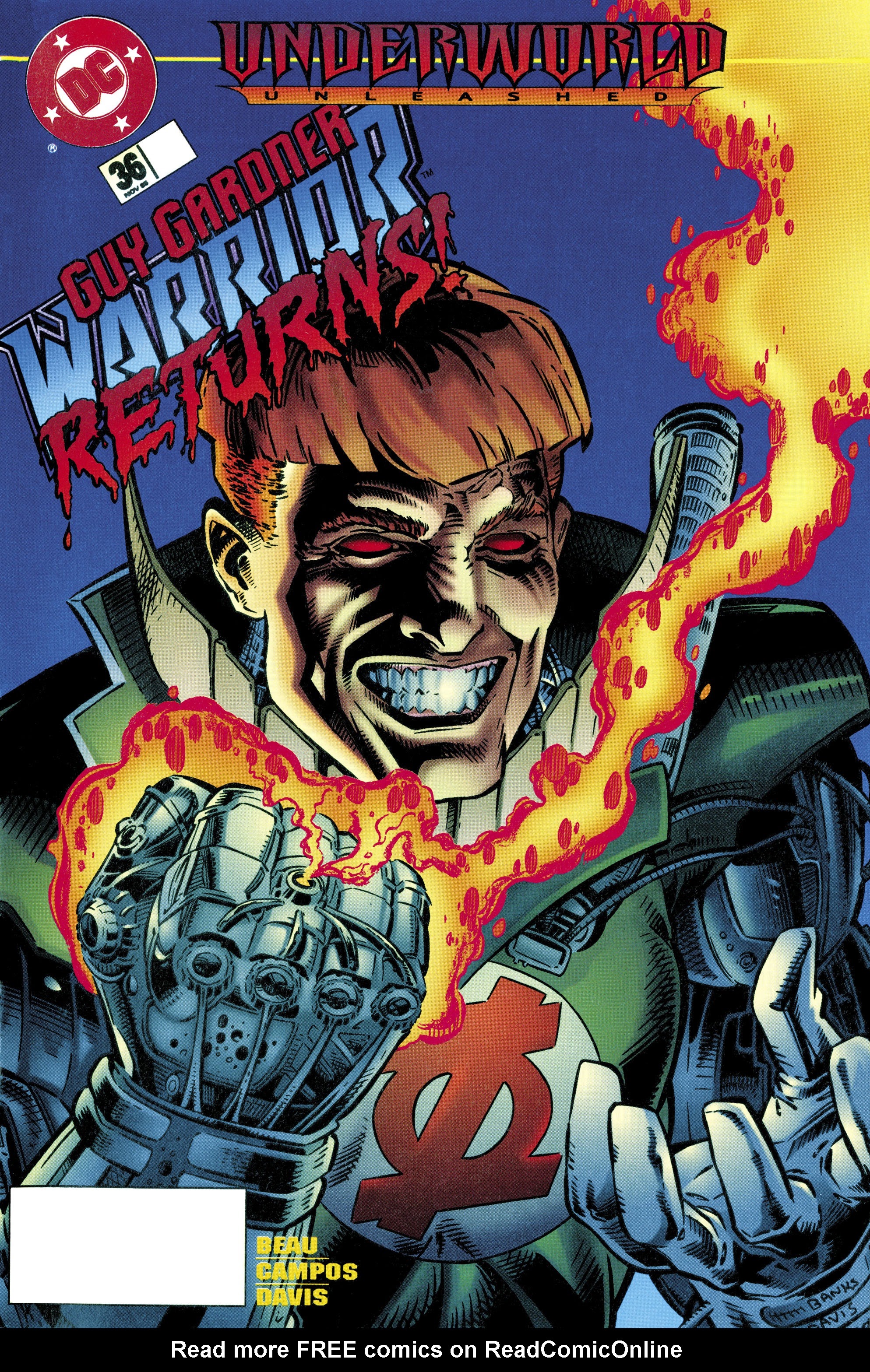 Read online Guy Gardner: Warrior comic -  Issue #36 - 1