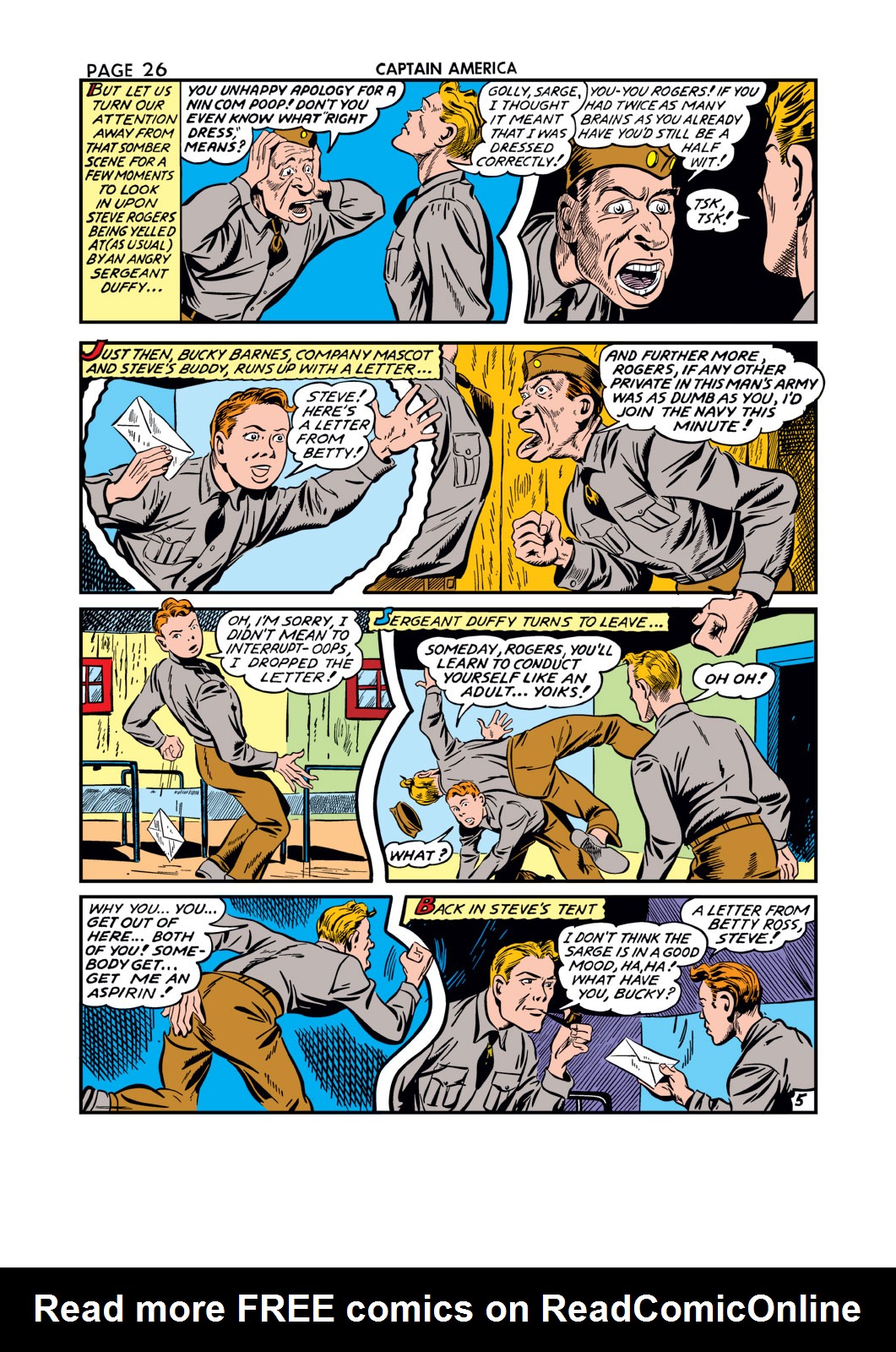 Read online Captain America Comics comic -  Issue #13 - 28