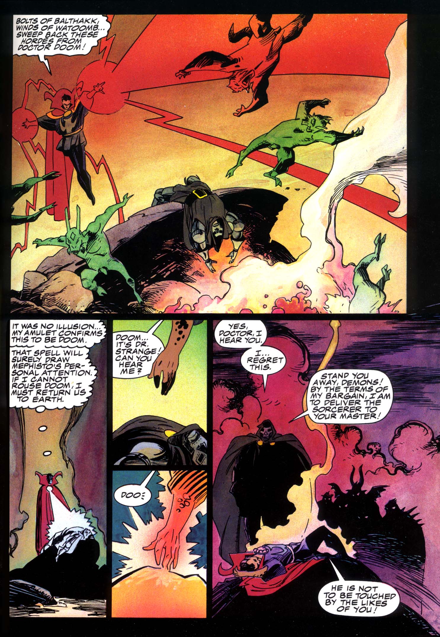 Read online Marvel Graphic Novel comic -  Issue #49 - Doctor Strange & Doctor Doom - Triumph & Torment - 64