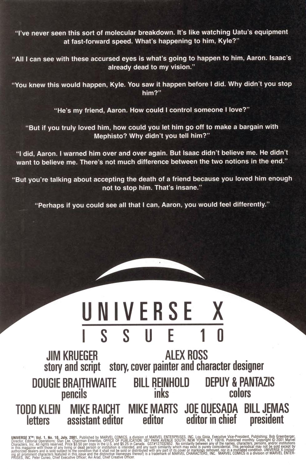 Read online Universe X comic -  Issue #10 - 2