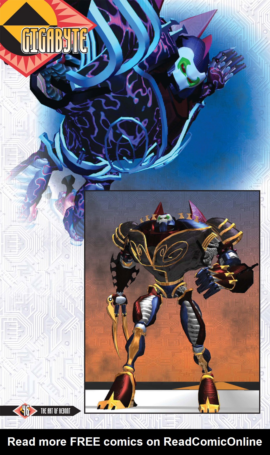 Read online The Art of Reboot comic -  Issue # TPB - 45