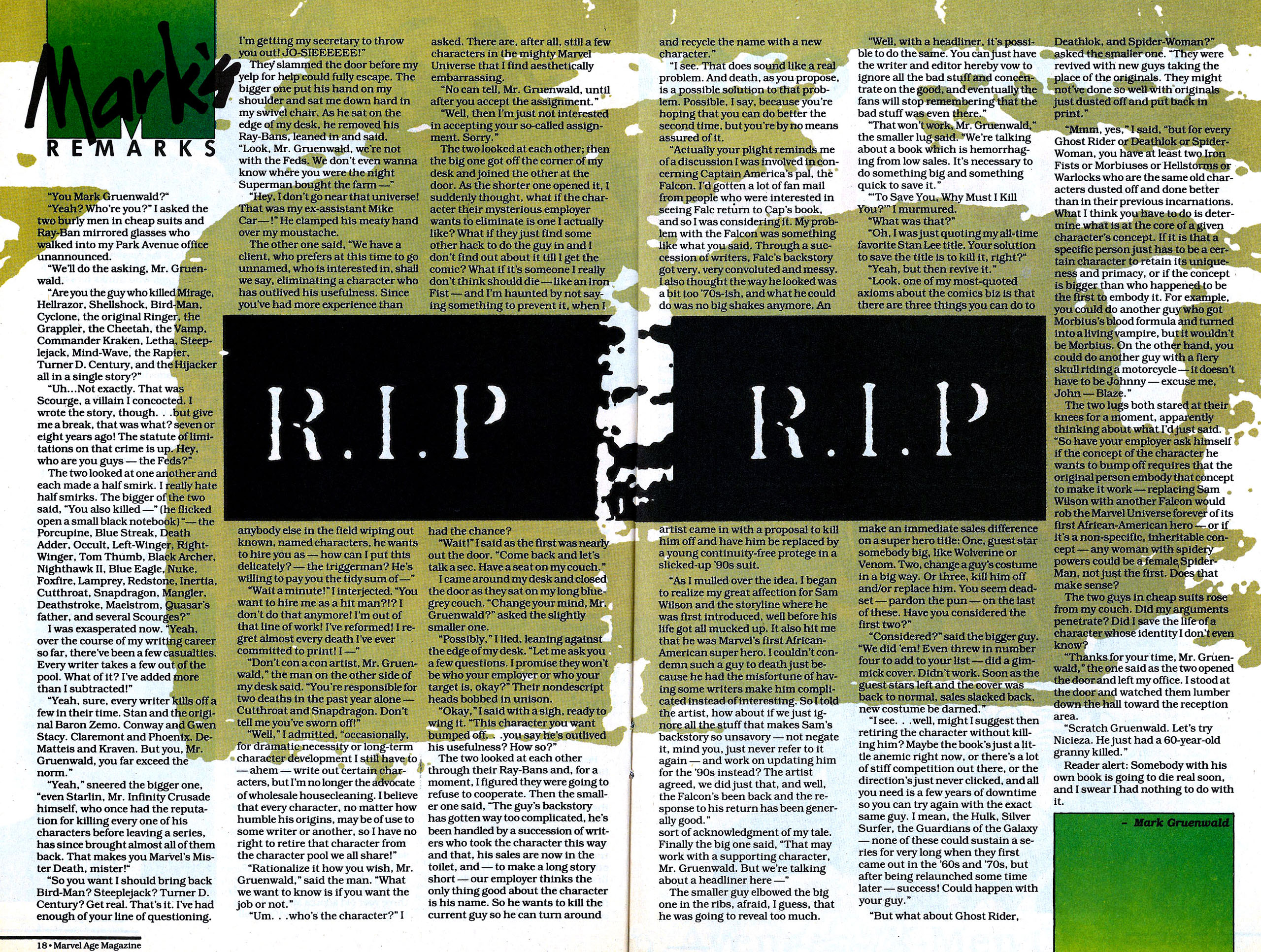 Read online Marvel Age comic -  Issue #129 - 16