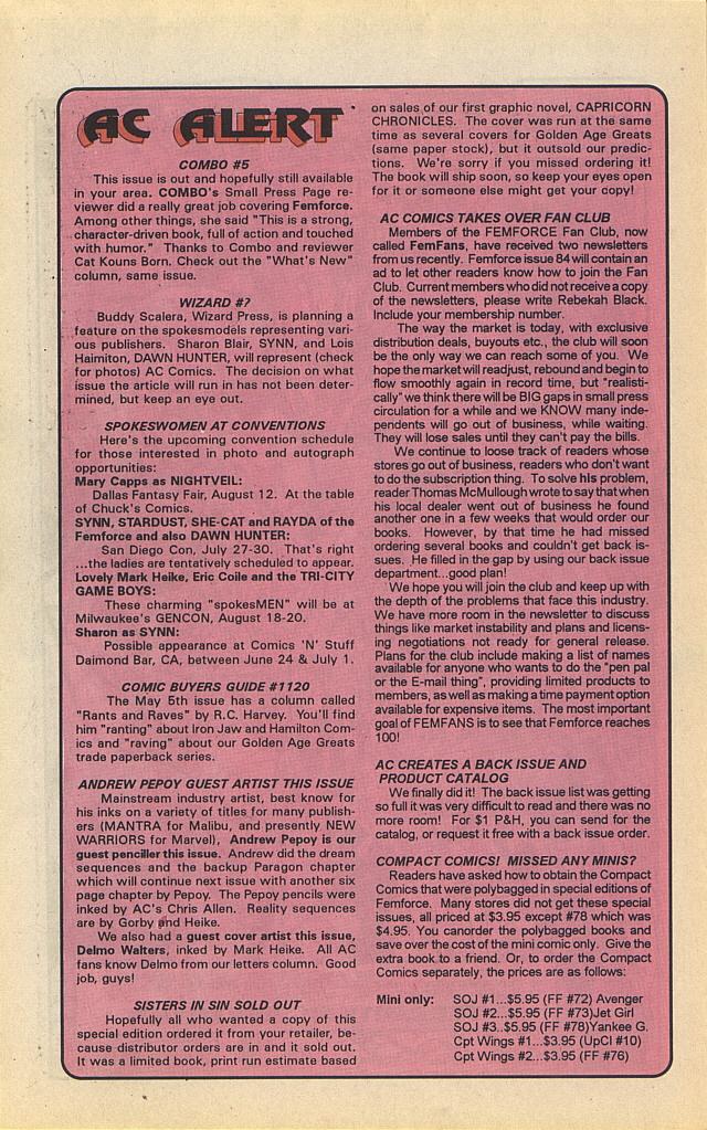 Read online Femforce comic -  Issue #83 - 24