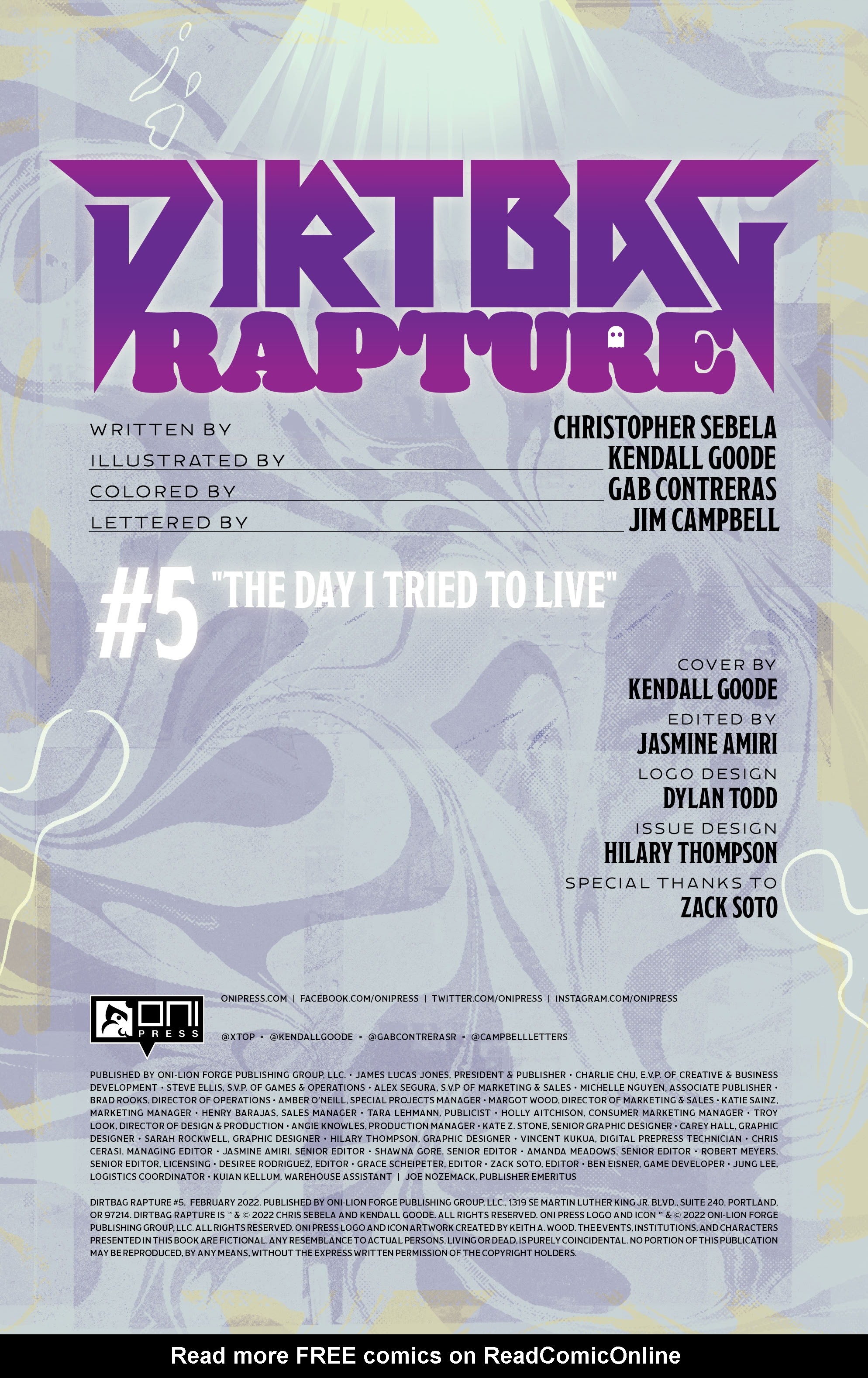 Read online Dirtbag Rapture comic -  Issue #5 - 2