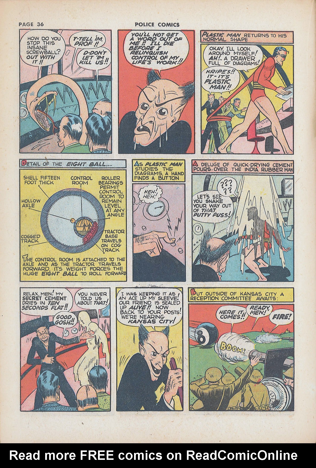 Read online Police Comics comic -  Issue #8 - 40