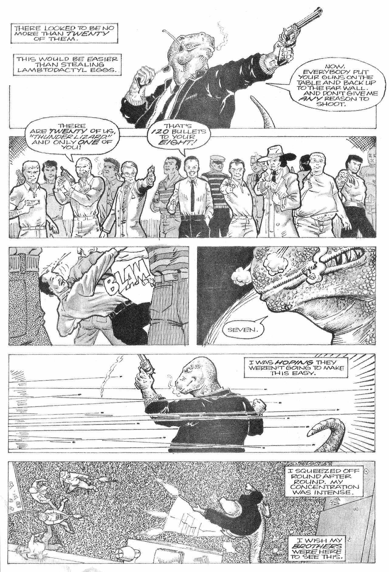 Read online Dinosaurs For Hire (1988) comic -  Issue #1 - 5