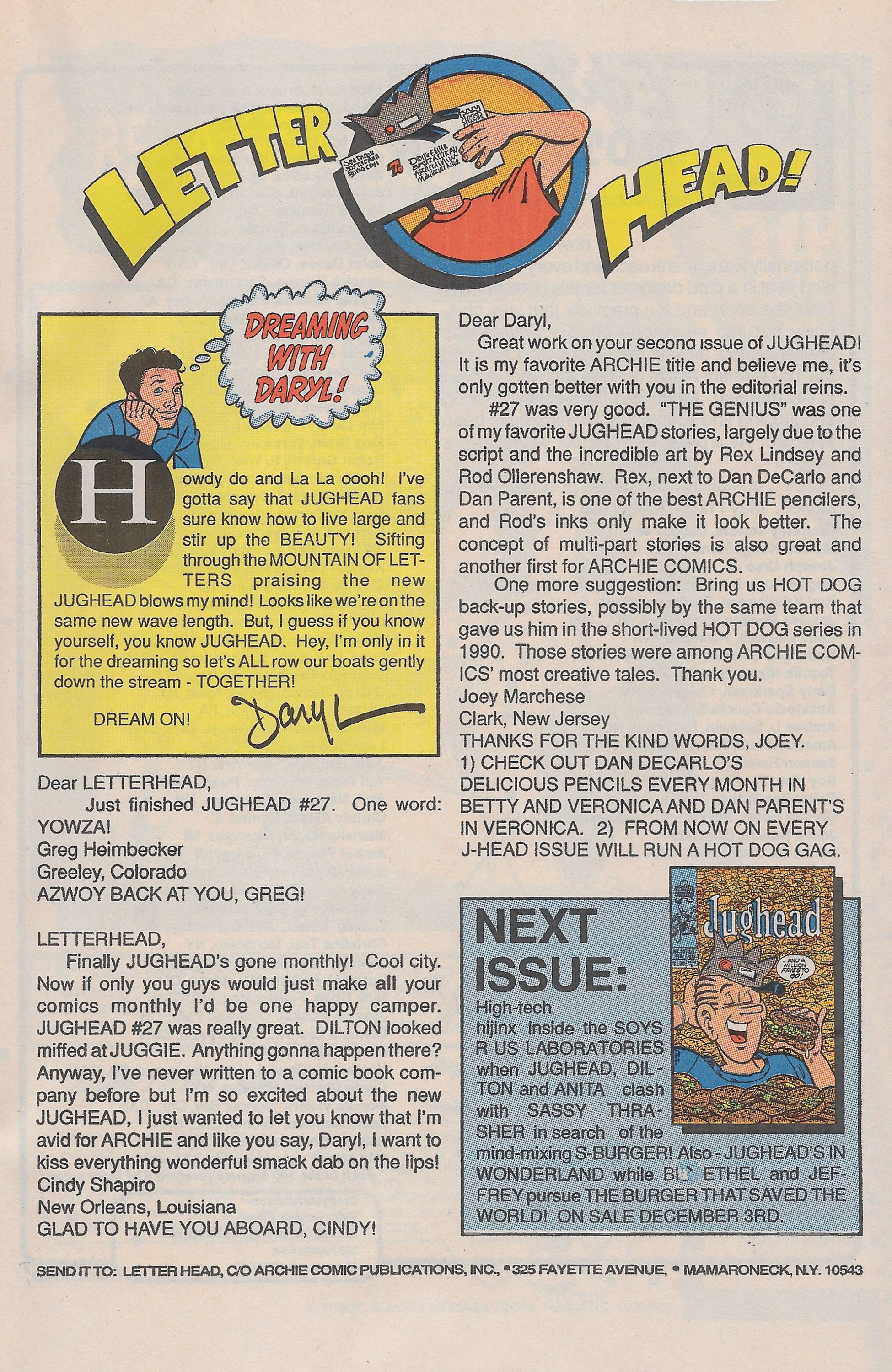 Read online Jughead (1987) comic -  Issue #29 - 33
