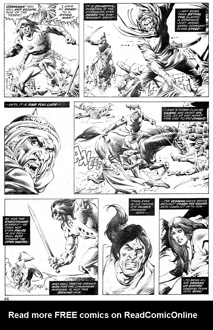 Read online The Savage Sword Of Conan comic -  Issue #37 - 46