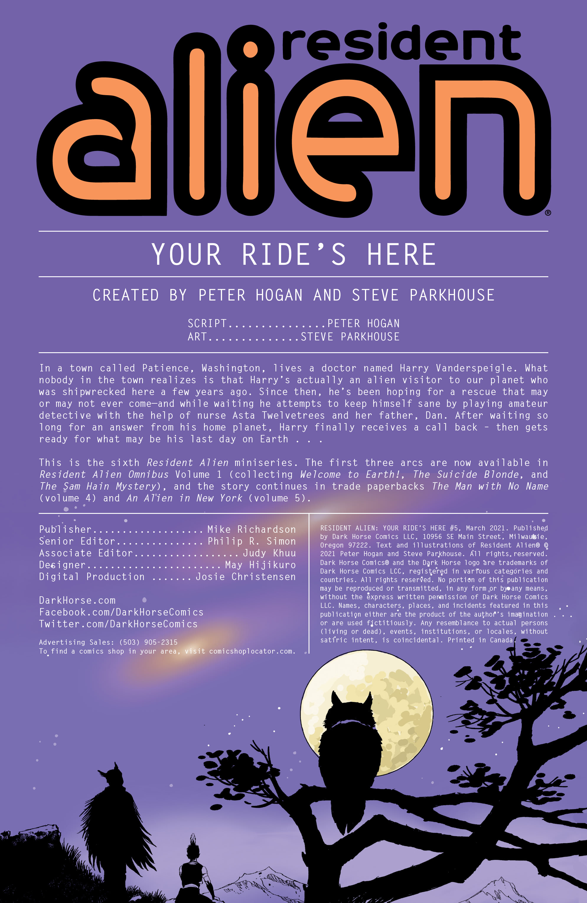 Read online Resident Alien: Your Ride's Here comic -  Issue #5 - 2