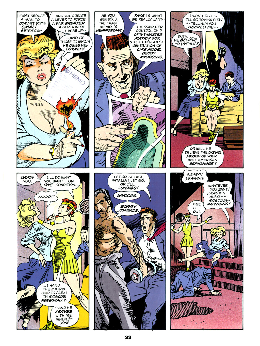 Read online Marvel Graphic Novel comic -  Issue #61 - Black Widow - The Coldest War - 34