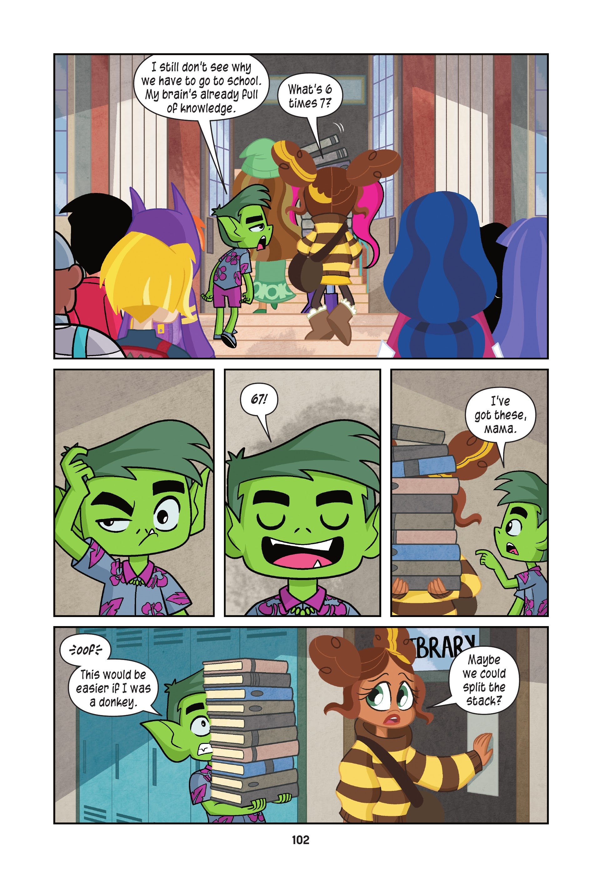 Read online Teen Titans Go!/DC Super Hero Girls: Exchange Students comic -  Issue # TPB (Part 1) - 100