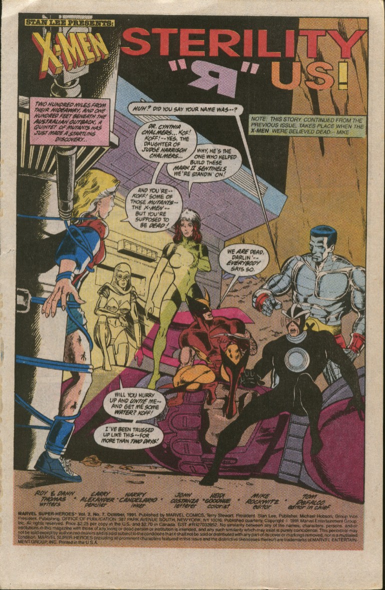 Read online Marvel Super-Heroes (1990) comic -  Issue #7 - 2