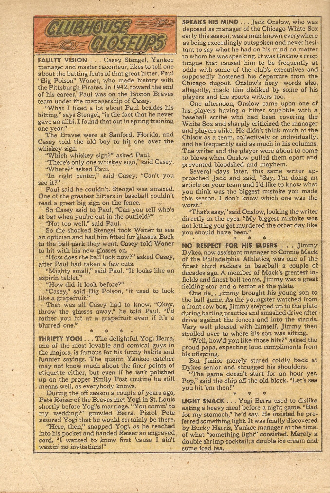 Read online Babe Ruth Sports Comics comic -  Issue #9 - 32